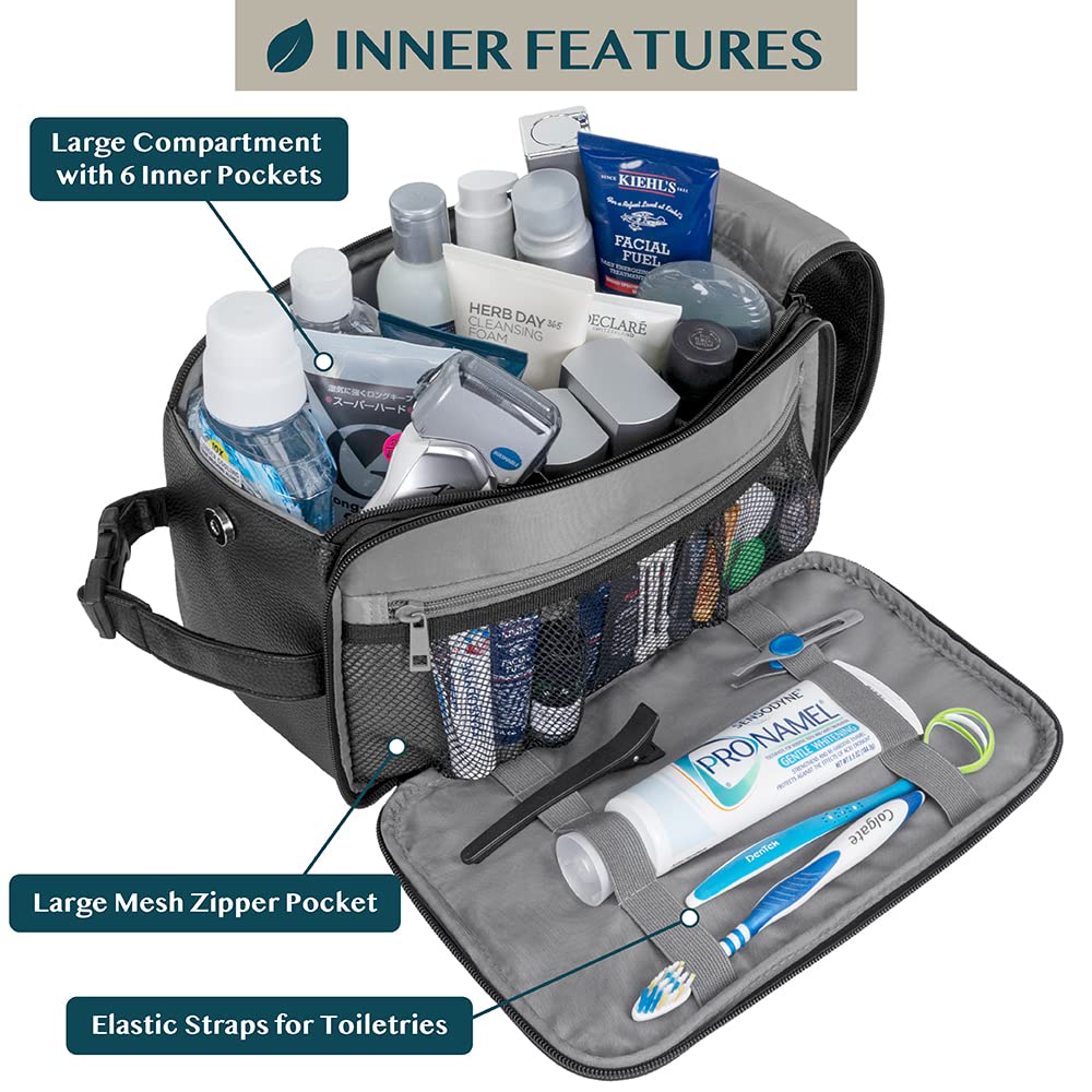 Foto 2 | Neceser Pavilia Travel Essentials Shaving Dopp Kit Negro - Venta Internacional.