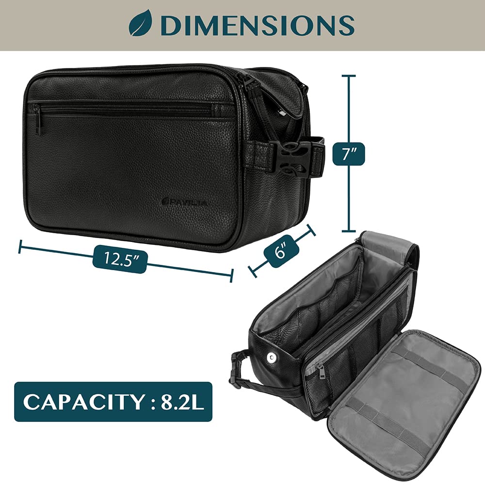 Foto 4 | Neceser Pavilia Travel Essentials Shaving Dopp Kit Negro - Venta Internacional.