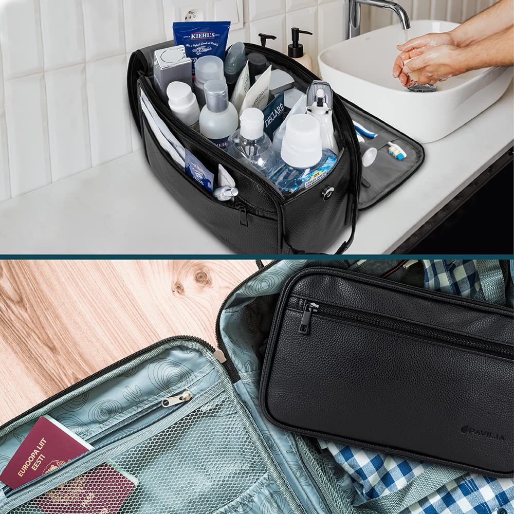 Foto 7 pulgar | Neceser Pavilia Travel Essentials Shaving Dopp Kit Negro - Venta Internacional.