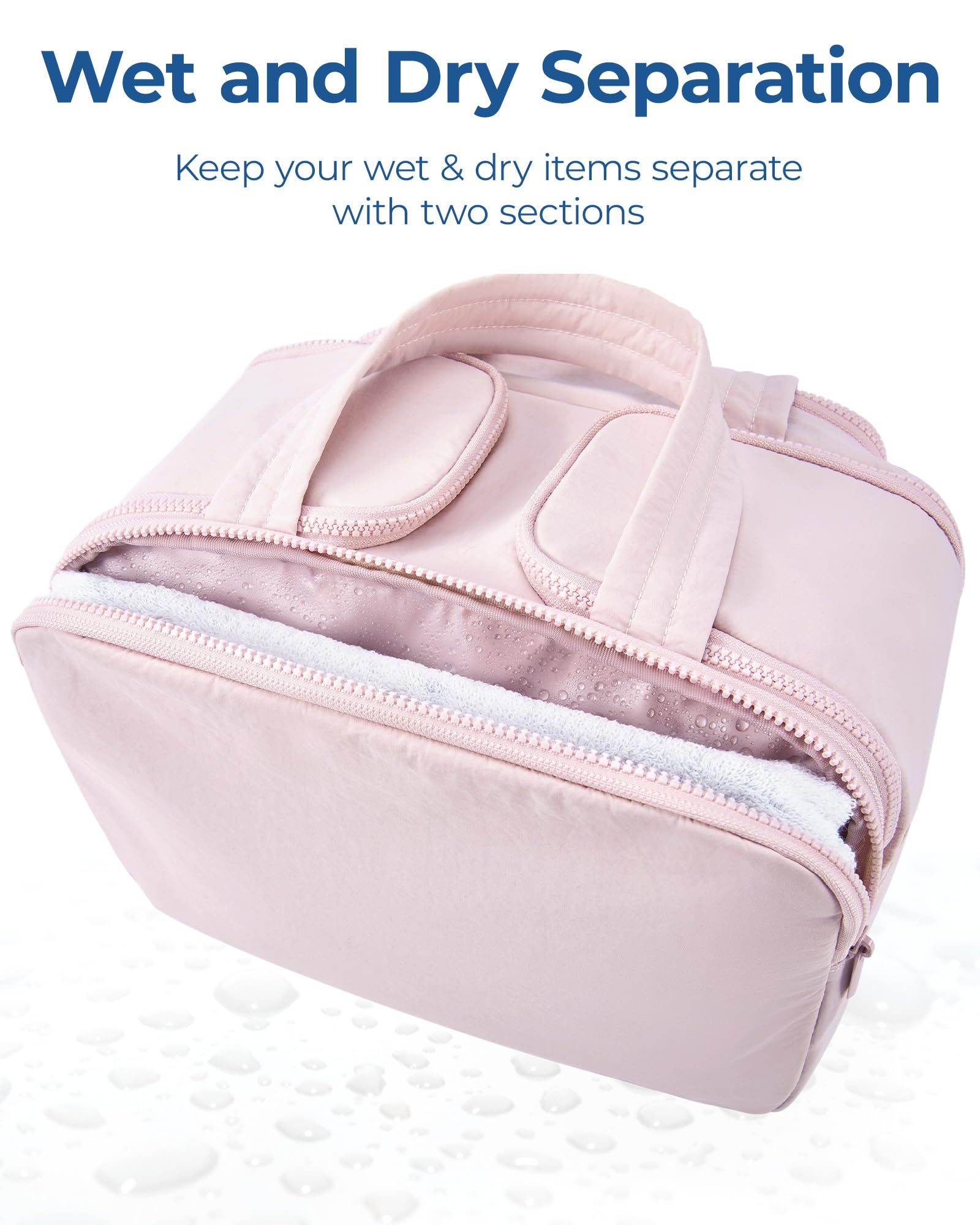 Foto 6 pulgar | Neceser Bagsmart Travel Ligero Grande Rosa Para Mujer - Venta Internacional.