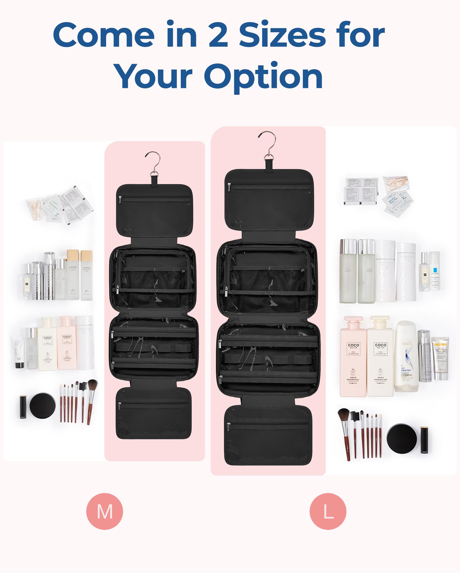 Foto 5 pulgar | Neceser Bagsmart Travel Con Organizador De Joyas Negro - Venta Internacional.