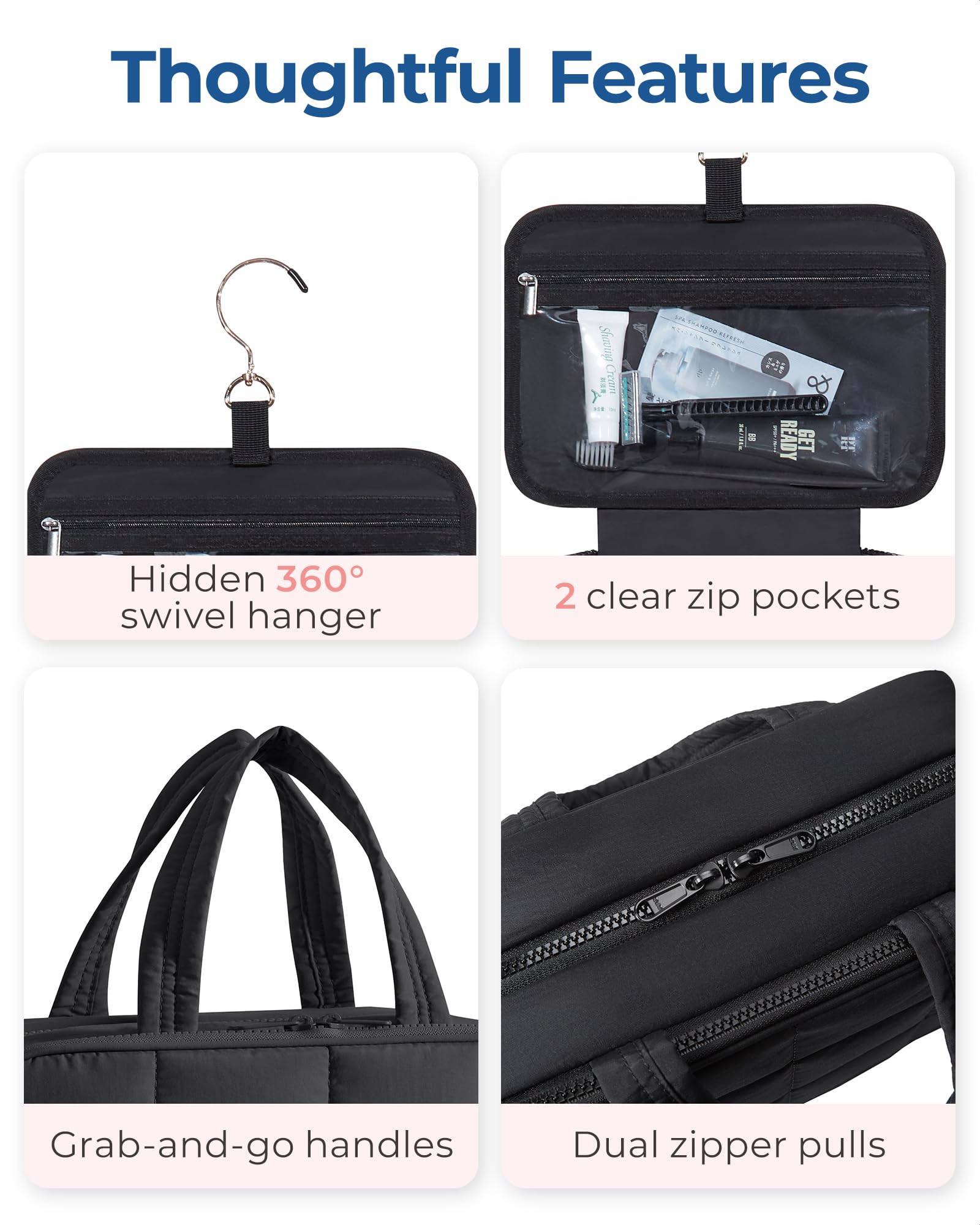 Foto 6 pulgar | Neceser Bagsmart Travel Con Organizador De Joyas Negro - Venta Internacional.