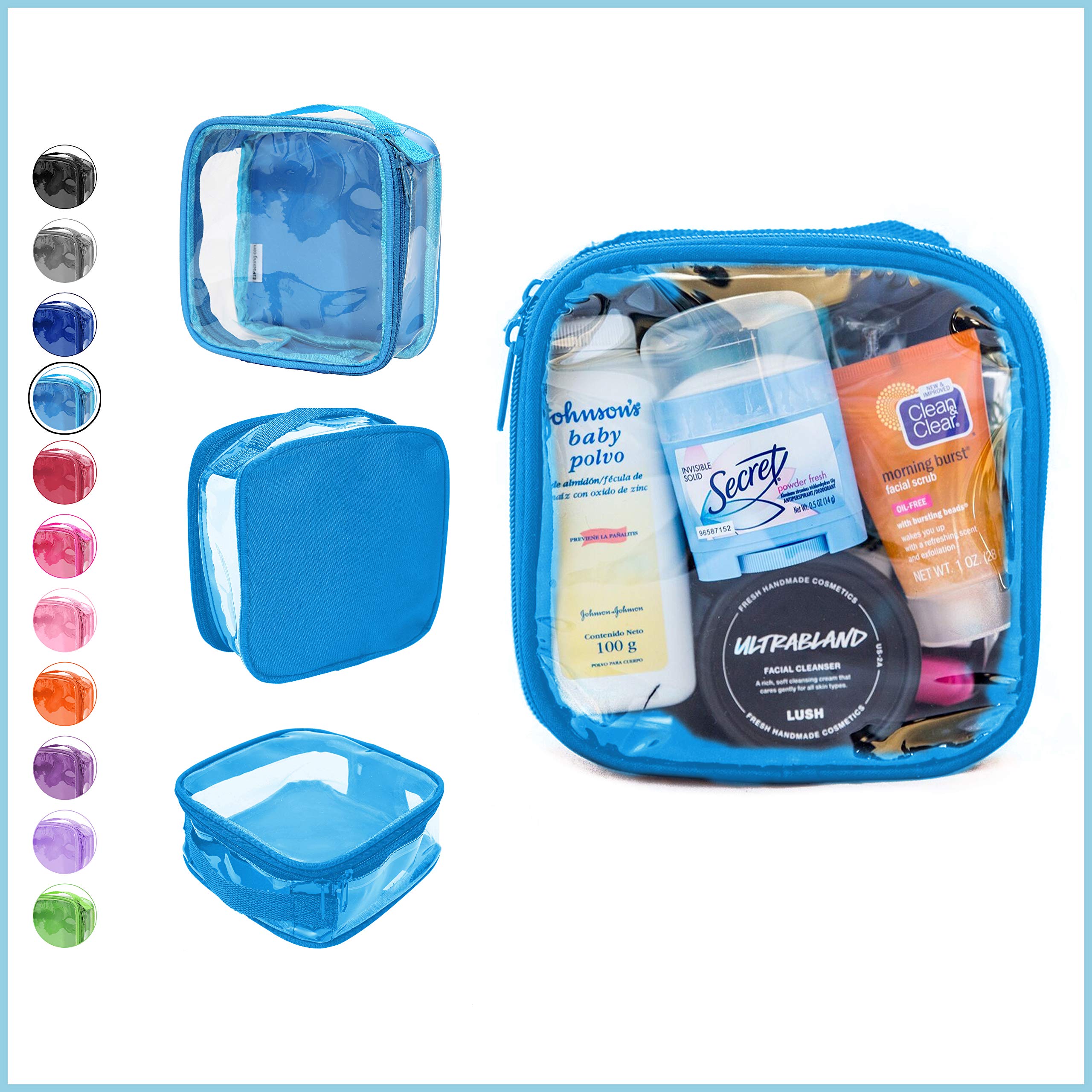 Foto 3 pulgar | Neceser De Viaje Ezpacking Transparente Aprobado Por La Tsa, Tamaño Cuarto De Galón - Venta Internacional.