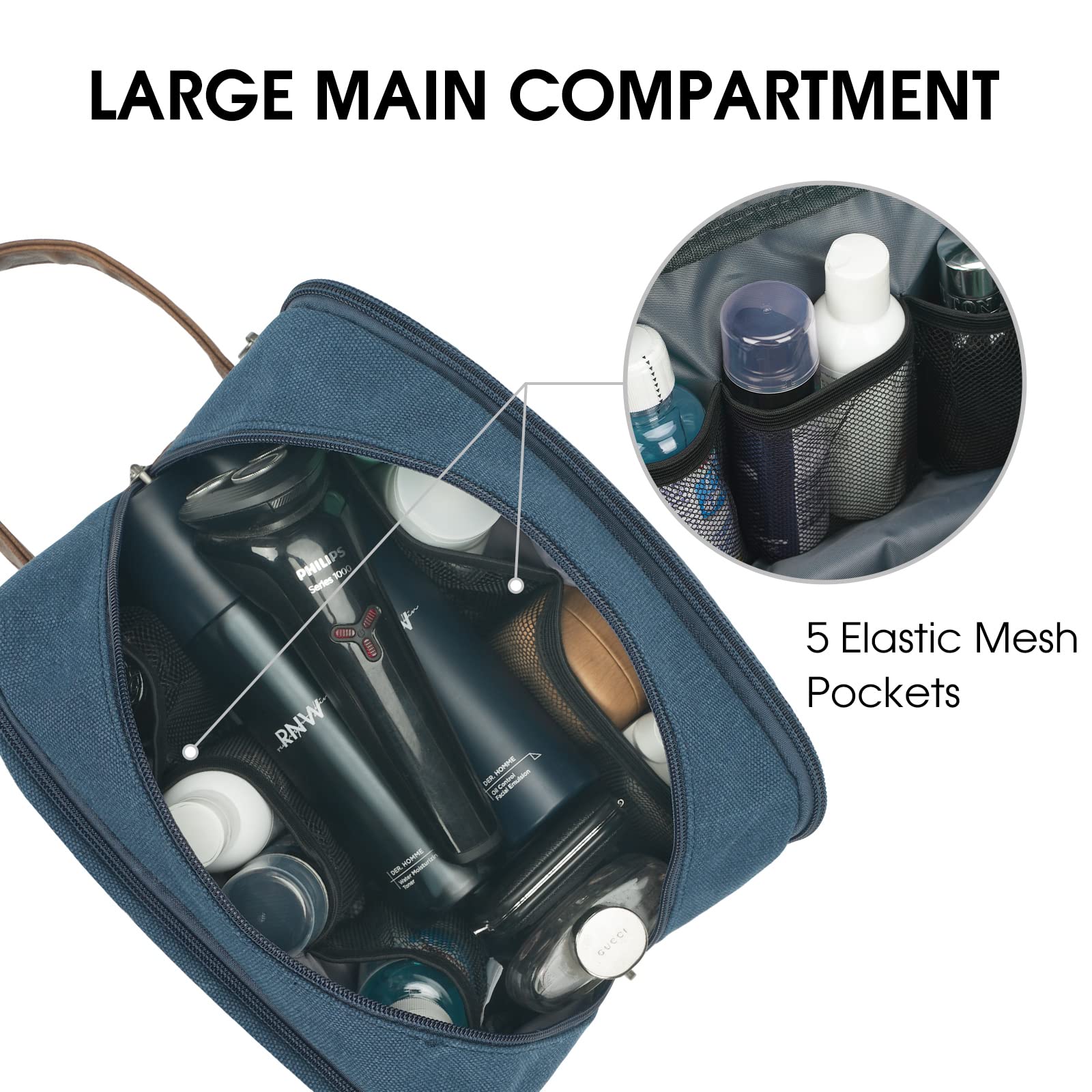 Foto 3 pulgar | Neceser De Viaje Wandf Ultrafino Resistente Al Agua Azul - Venta Internacional.
