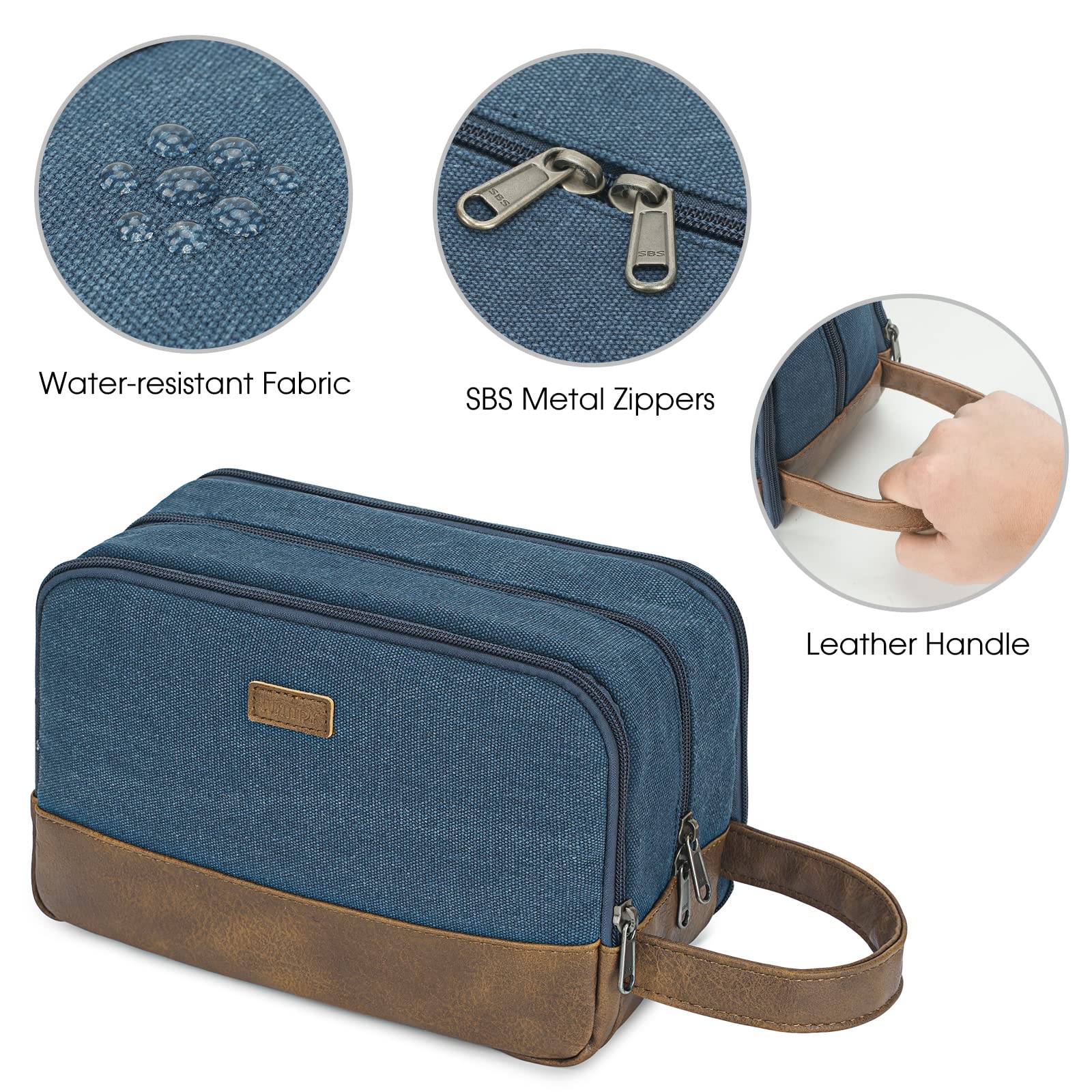 Foto 5 | Neceser De Viaje Wandf Ultrafino Resistente Al Agua Azul - Venta Internacional.