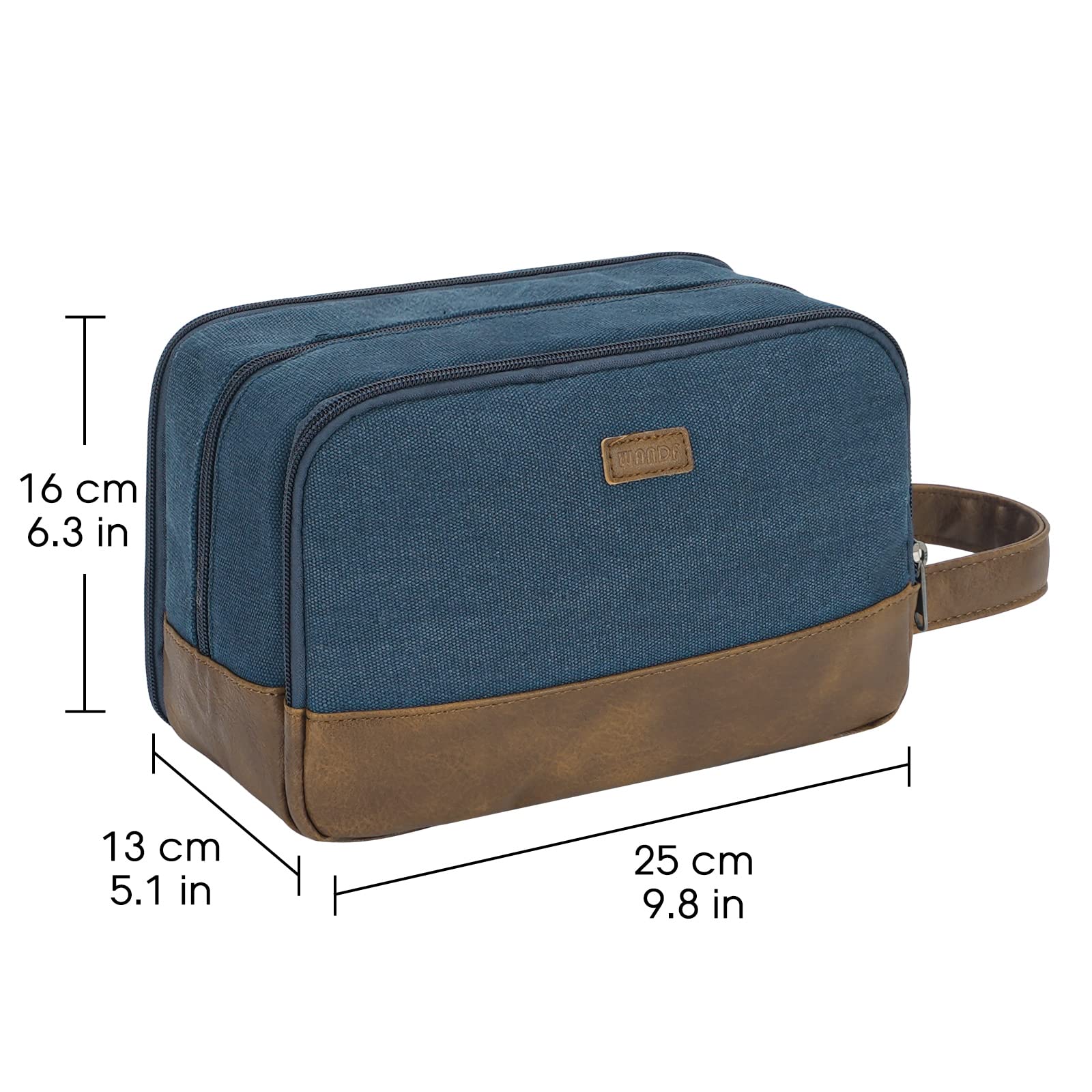 Foto 7 pulgar | Neceser De Viaje Wandf Ultrafino Resistente Al Agua Azul - Venta Internacional.