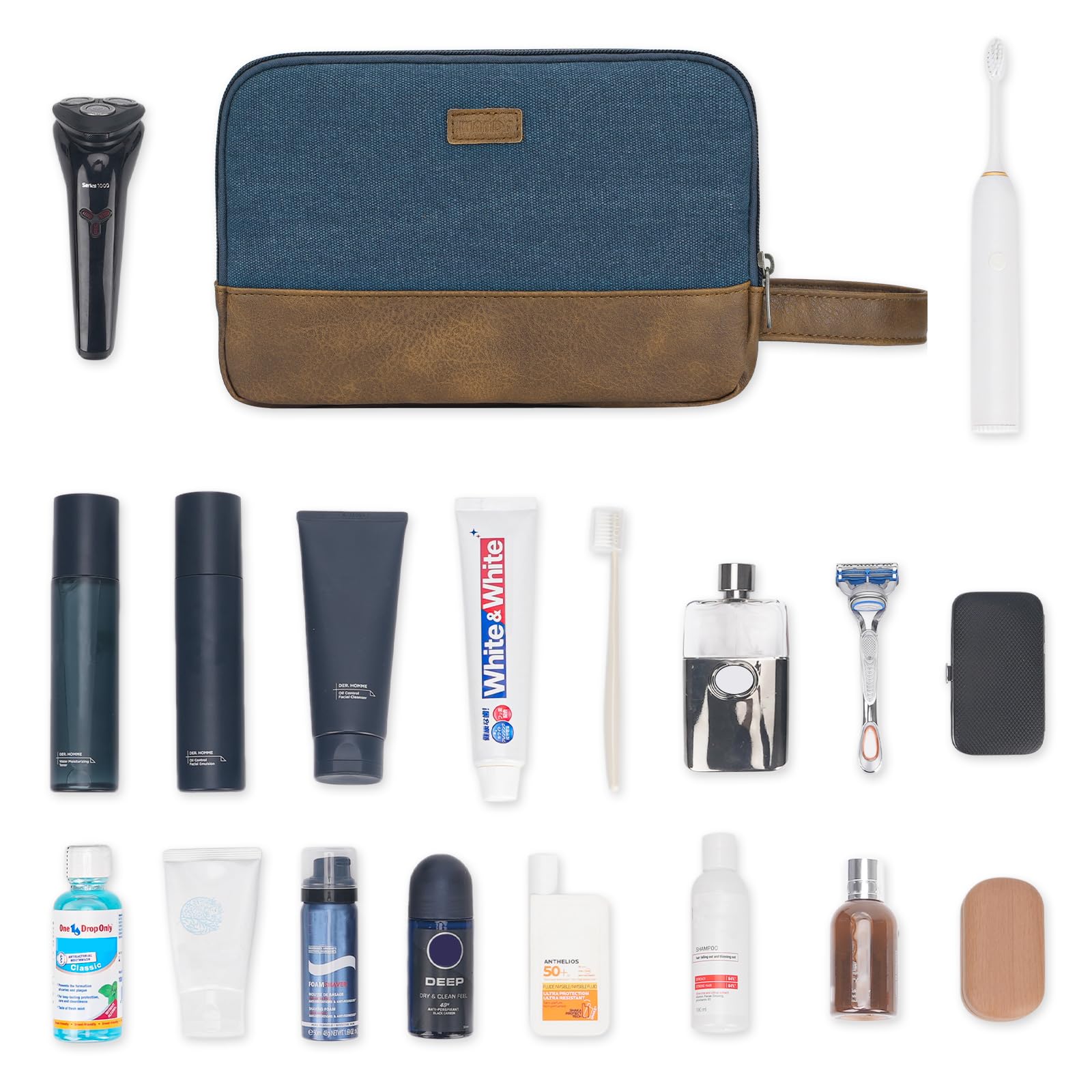 Foto 7 | Neceser De Viaje Wandf Ultrafino Resistente Al Agua Azul - Venta Internacional.