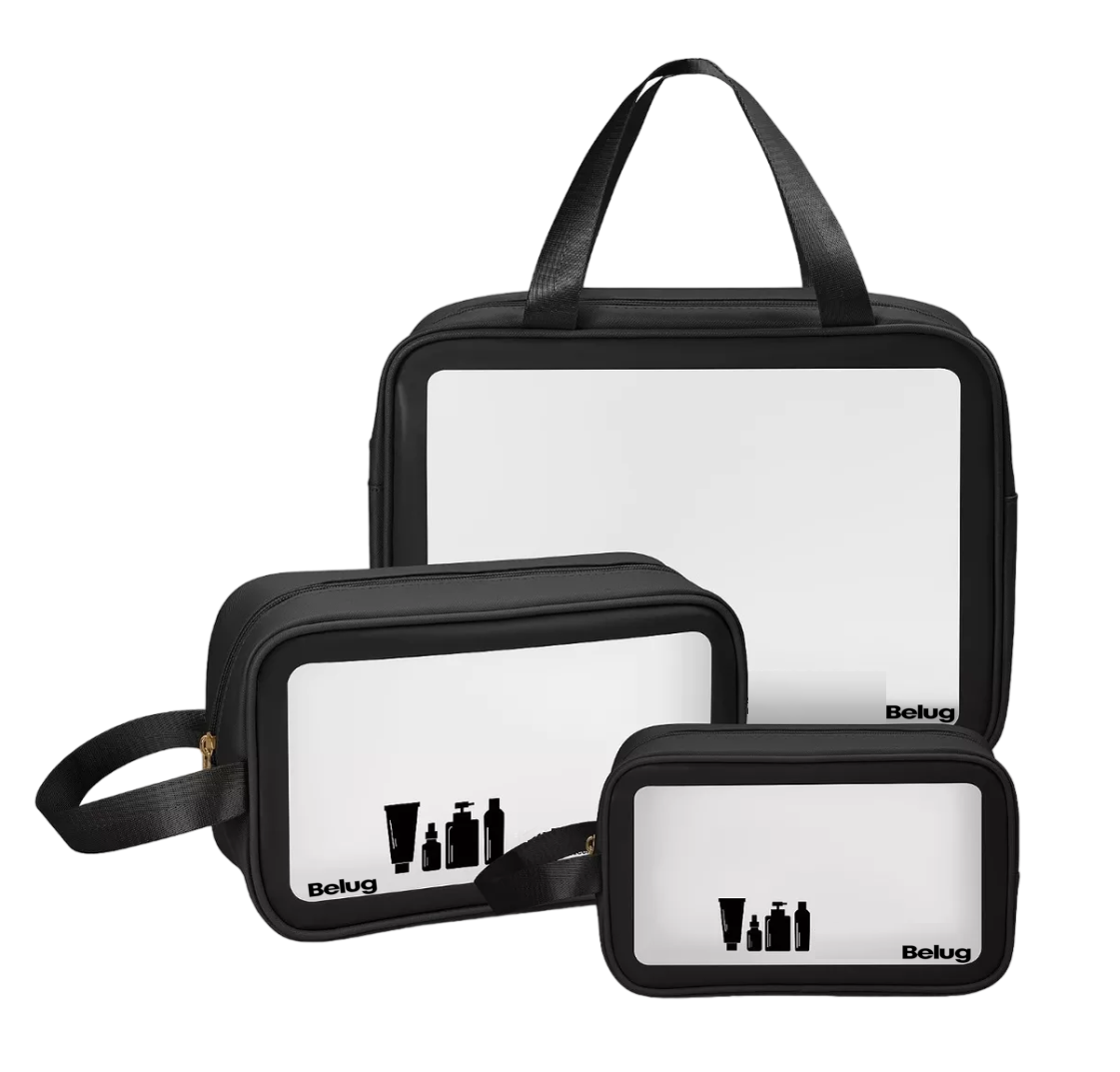 Foto 1 | Estuches De Maquillaje Bolsa Cosmetiquera Set 3 Neceser, Belugnegro