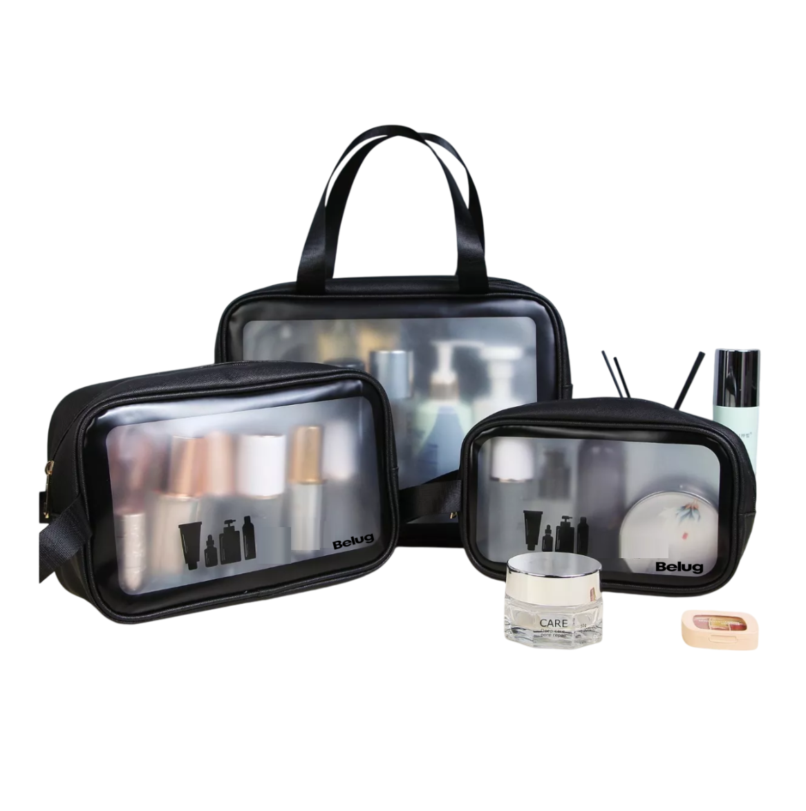 Foto 4 pulgar | Estuches De Maquillaje Bolsa Cosmetiquera Set 3 Neceser, Belugnegro