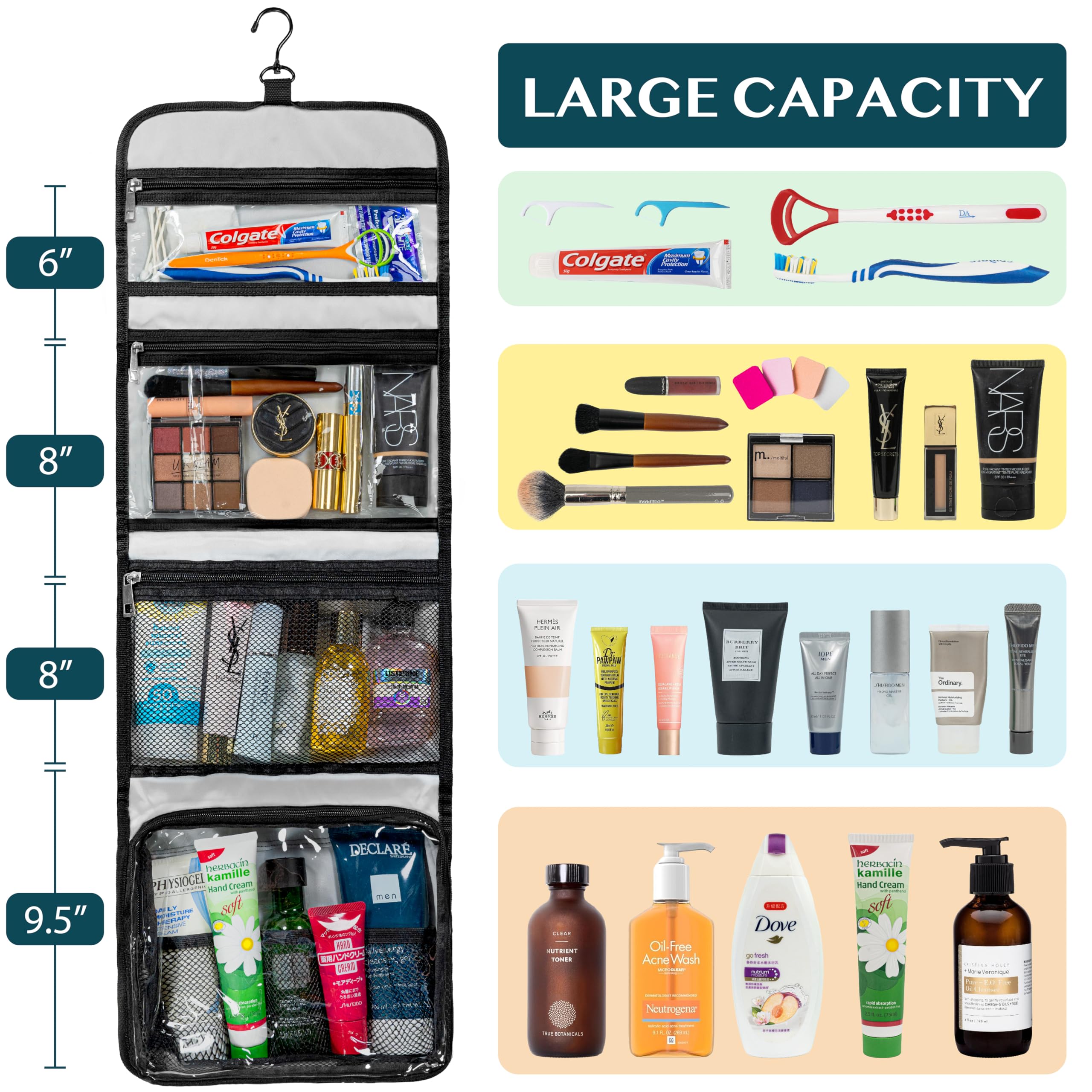 Foto 4 | Cosmetiquera Negra Pavilia-Venta Internacional