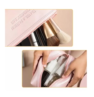 Foto 2 | Estuches De Maquillaje Bolsa Cosmetiquera Set 3 Neceser Rosa