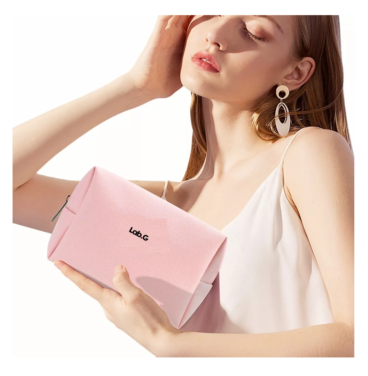 Foto 5 | Cosmetiquera De Viaje Portátil Para Dama, Color Rosa