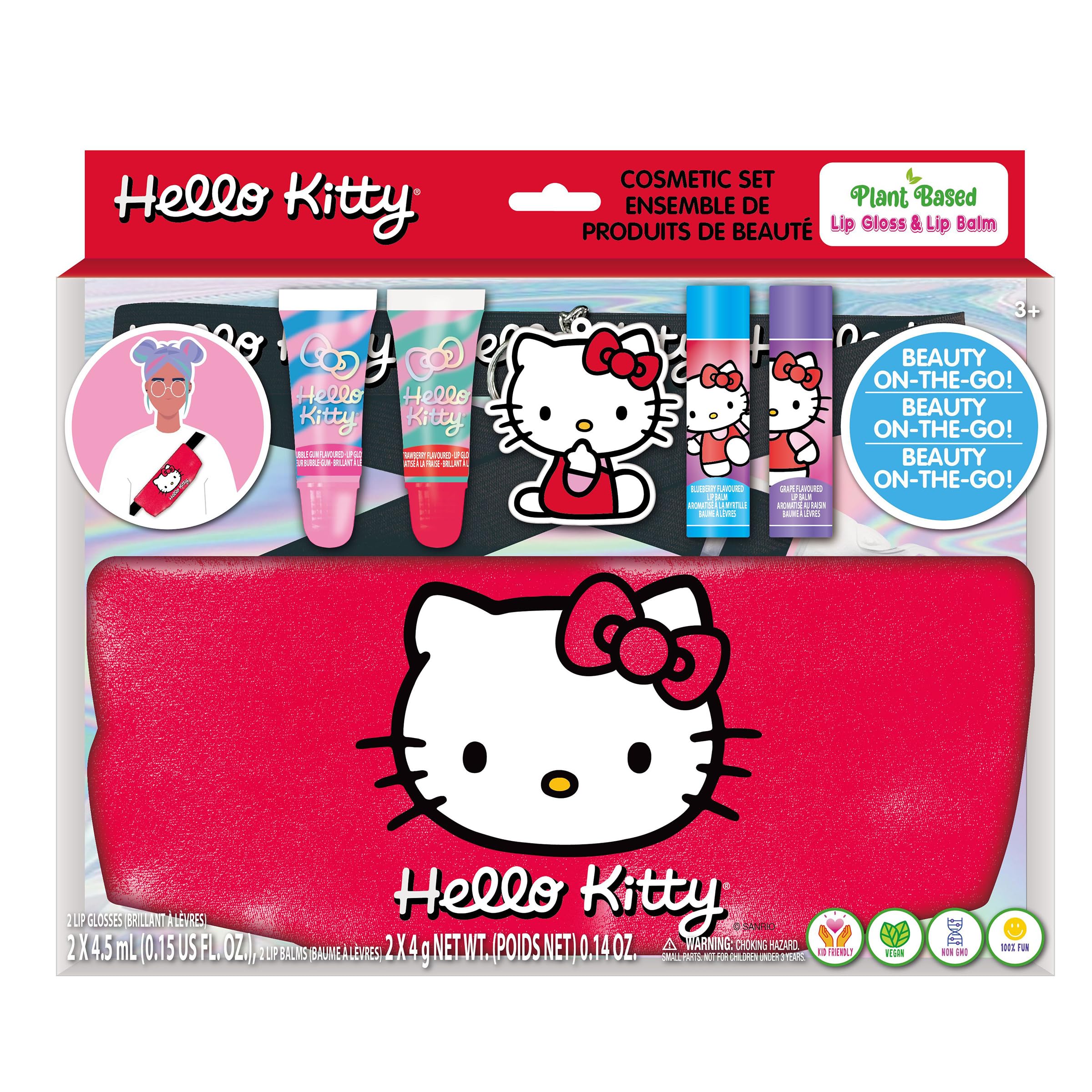 Bolsa De Belleza Cosmética Fanny Pack Townley Girl Hello Kitty - Venta Internacional.