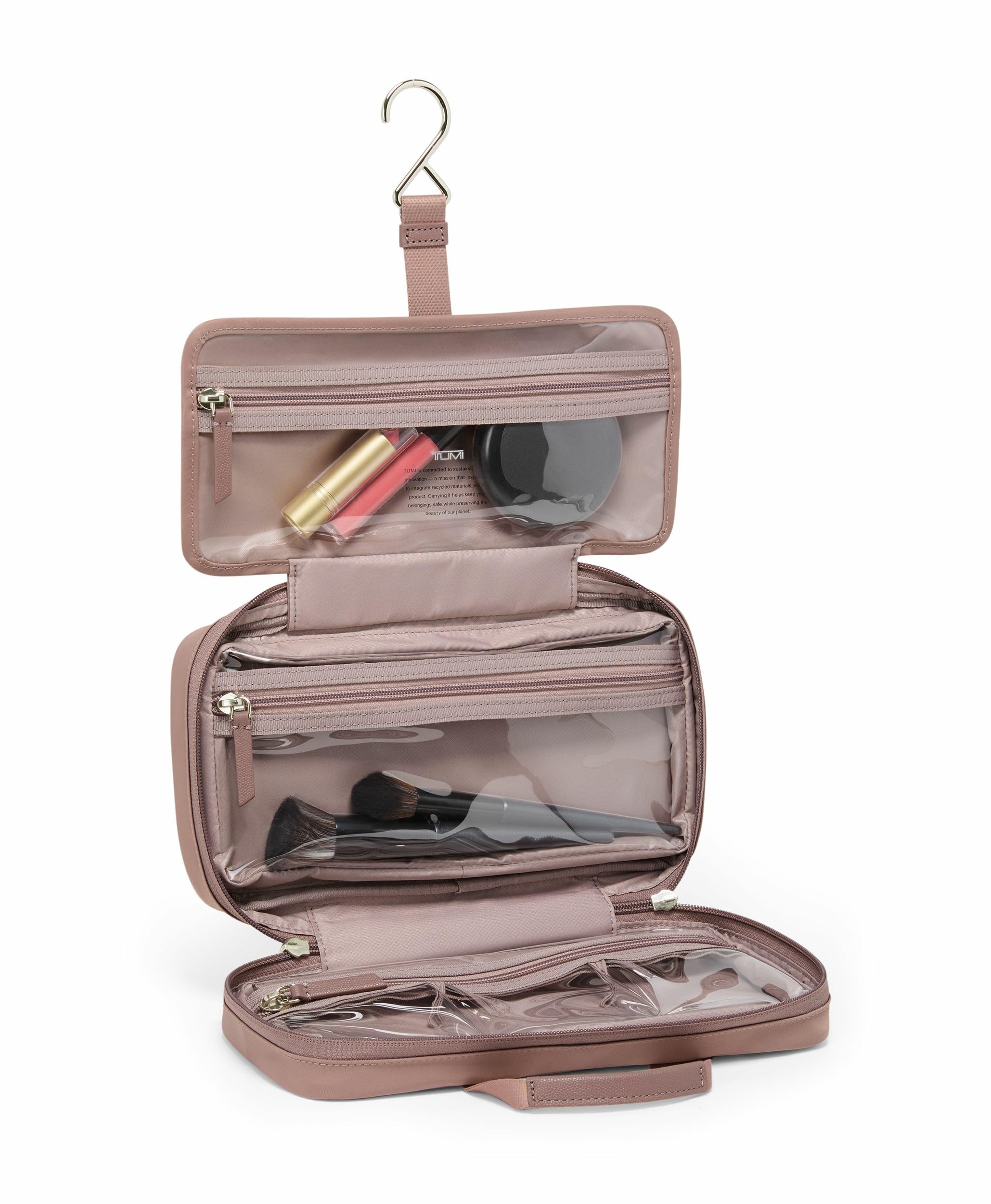 Foto 2 | Bolsa De Cosméticos Tumi Voyageur Madeline Para Mujer, Color Malva Claro - Venta Internacional.