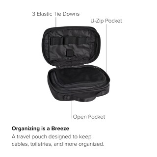 Foto 3 | Funda Organizadora Tumi De Nailon Pequeña Para Accesorios, Funda De Viaje, Color Negro - Venta Internacional.