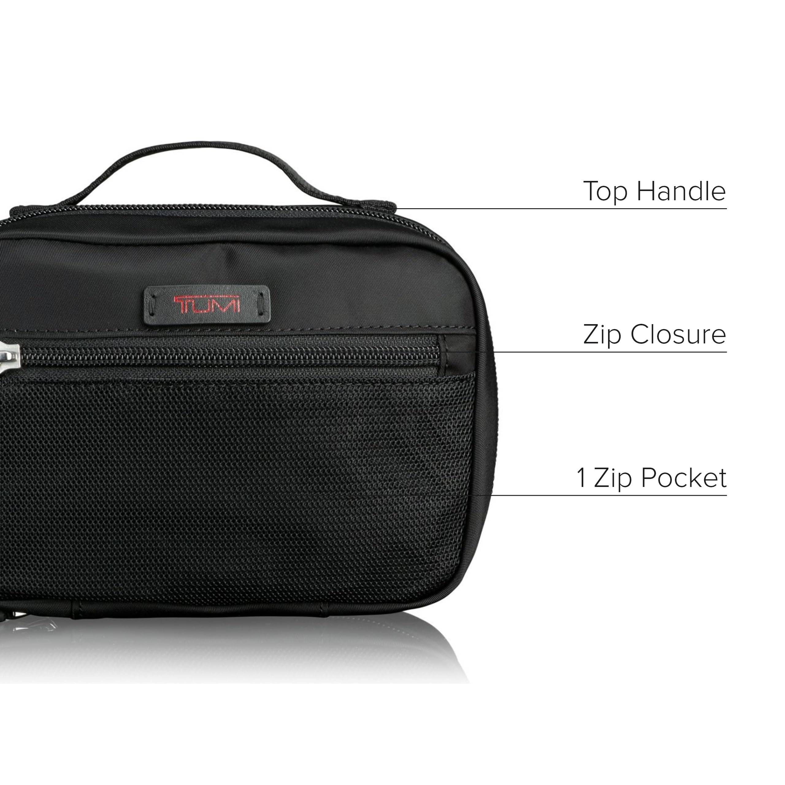 Foto 4 | Funda Organizadora Tumi De Nailon Pequeña Para Accesorios, Funda De Viaje, Color Negro - Venta Internacional.