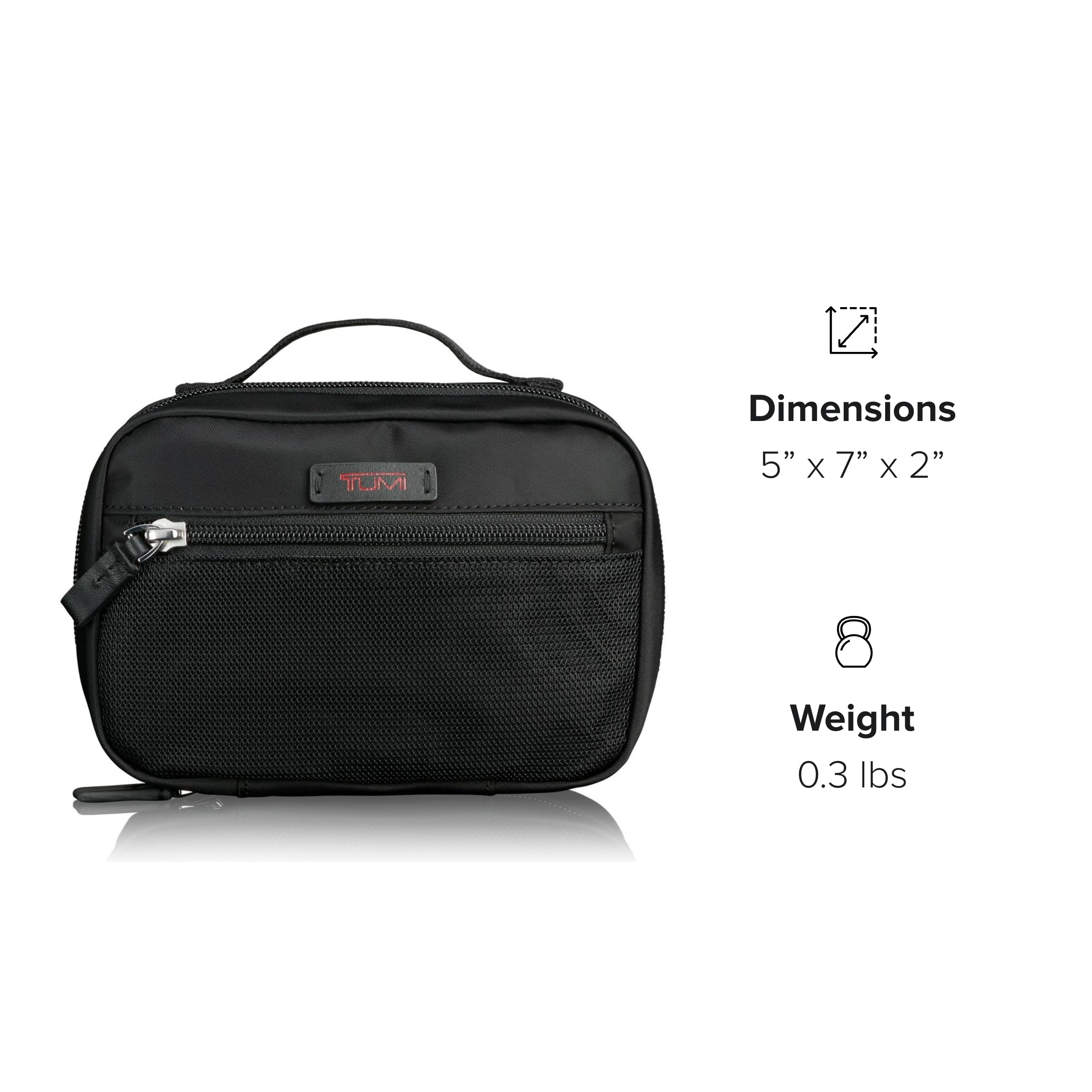 Foto 7 | Funda Organizadora Tumi De Nailon Pequeña Para Accesorios, Funda De Viaje, Color Negro - Venta Internacional.