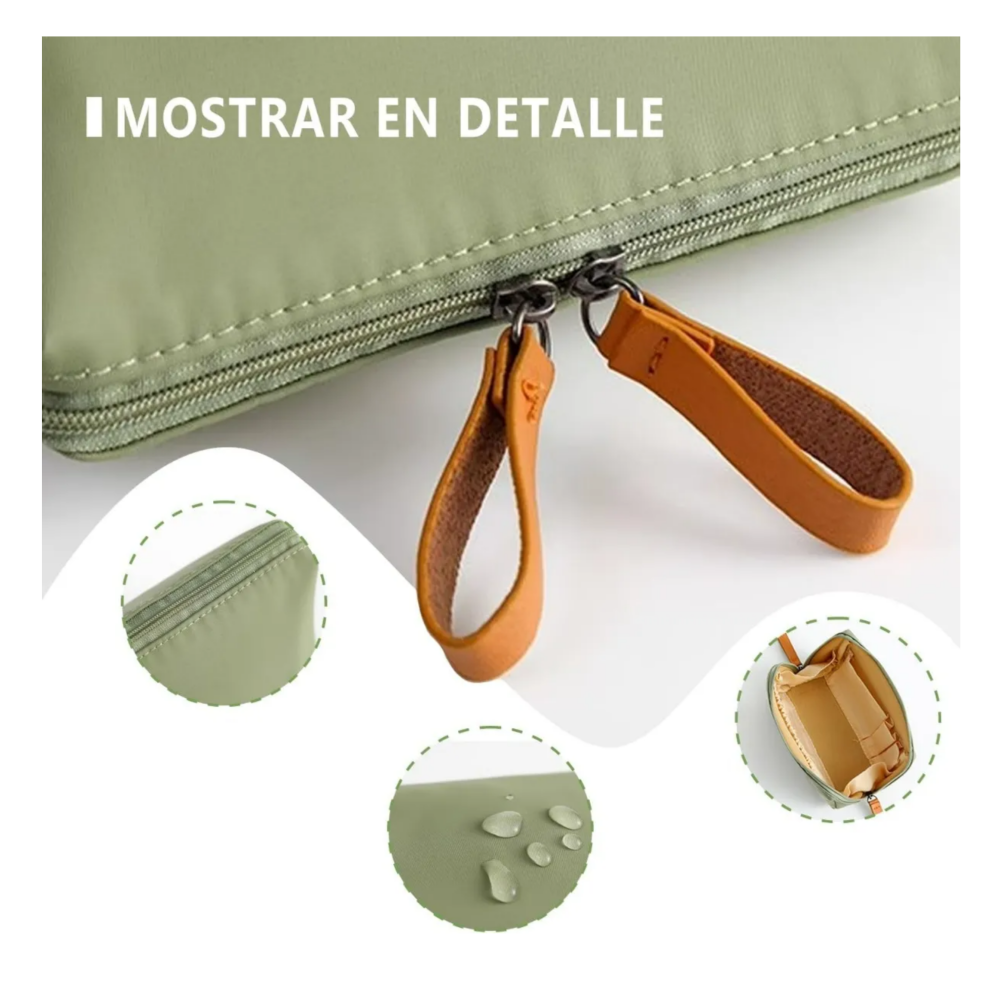 Foto 2 | Bolsa De Maquillaje De Viaje Para Mujer Con Compartimentos Lab.g,  Verde Olivo