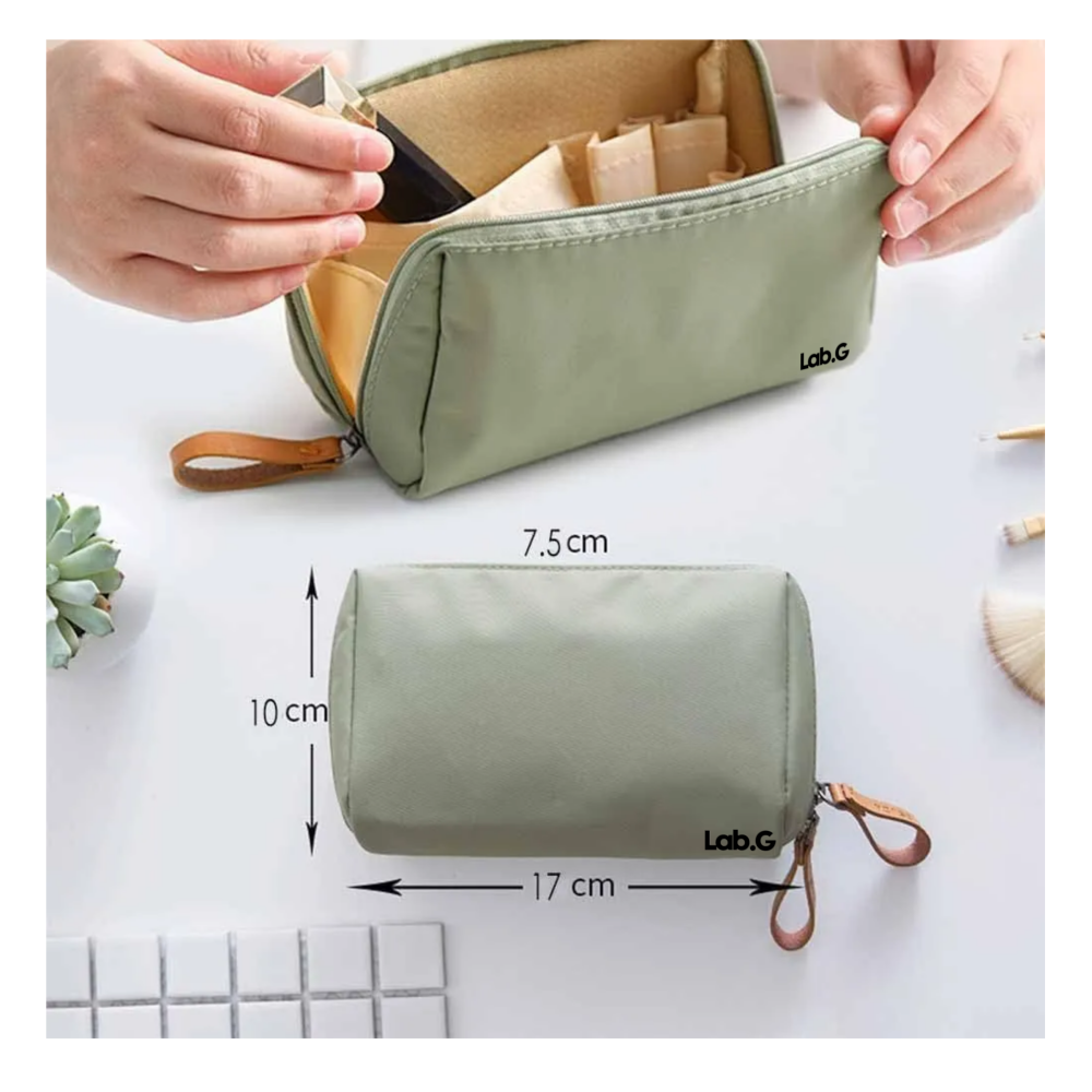Foto 4 pulgar | Bolsa De Maquillaje De Viaje Para Mujer Con Compartimentos Lab.g,  Verde Olivo