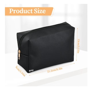Foto 2 | Bolsas De Cosméticos De Viaje Portátil Con Cremallera Belug, Negro
