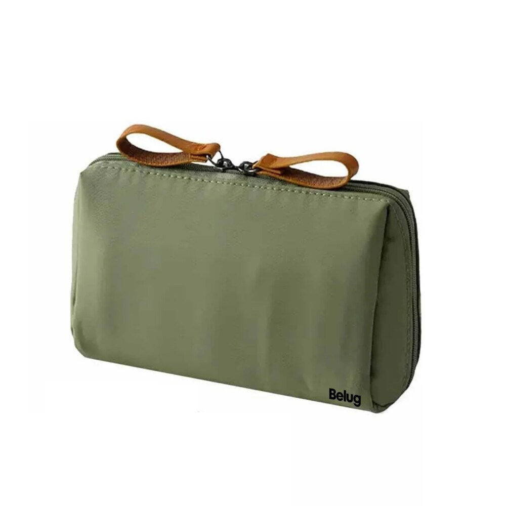 Bolsa De Maquillaje De Viaje Para Mujer Con Compartimentos Belug,  Verde Olivo $389