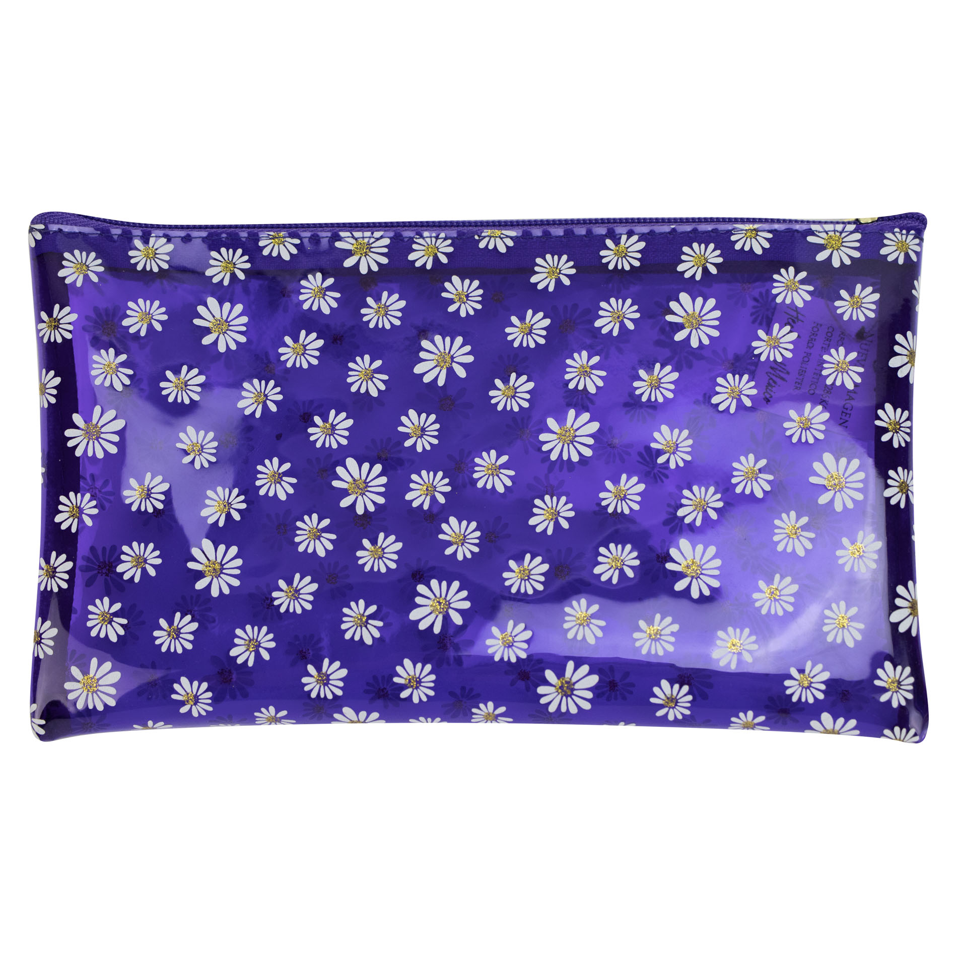 Foto 1 | Cartuchera Para Dama Morado Mica Margaritas Sintetico Layla Nueva Imagen