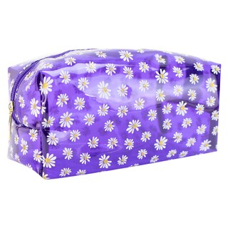 Foto 2 | Neceser Para Dama Morado Mica Margaritas Sintetico Lilia Nueva Imagen