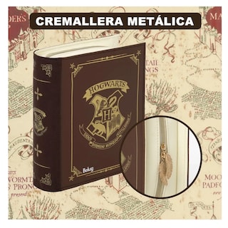 Foto 3 | Cosmetiquera Lapicera Belug De Harry Potter Para Maquillaje Cafe Oscuro