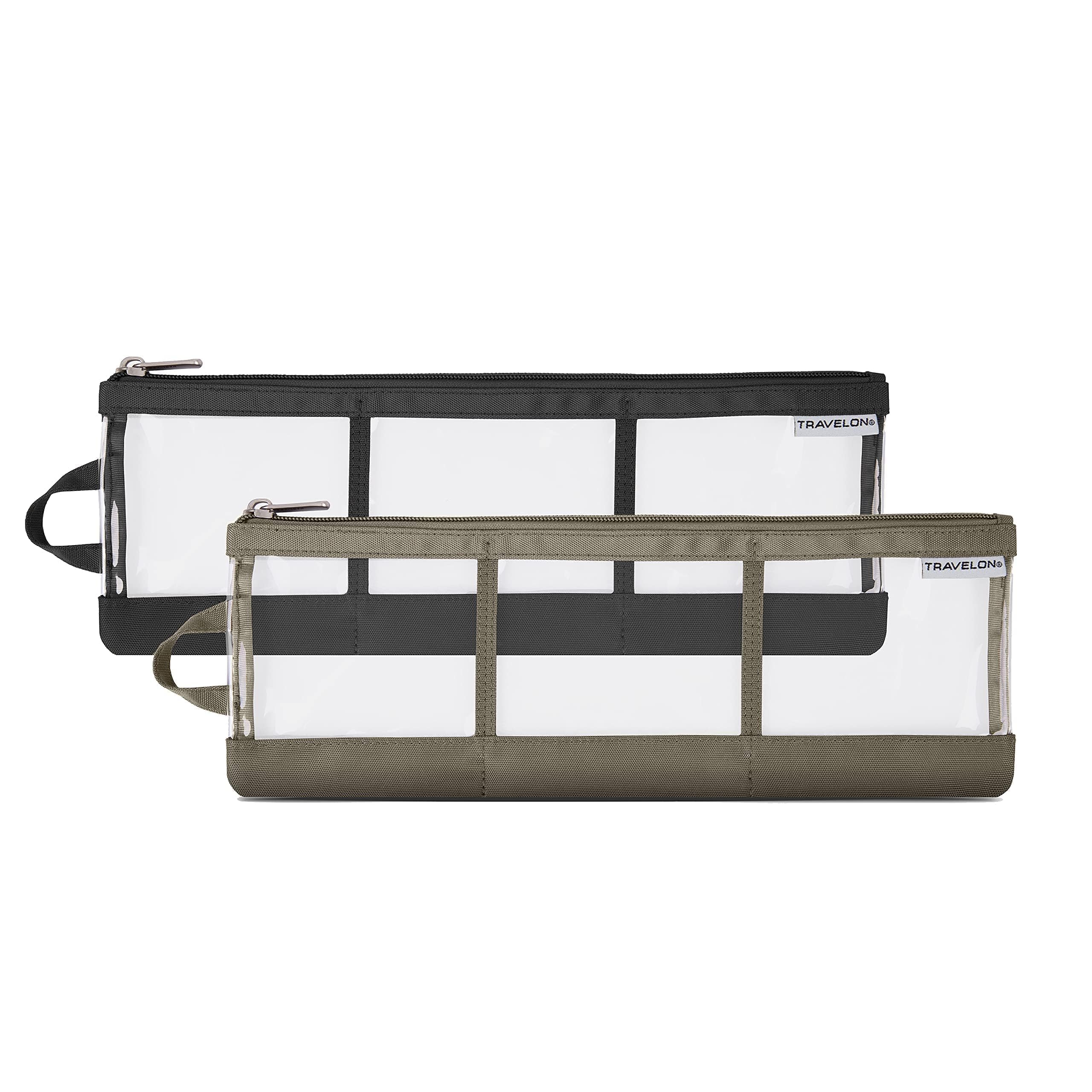 Foto 4 pulgar | Organizador De Accesorios Travelon, Juego De 2 Compartimentos Transparentes - Venta Internacional.