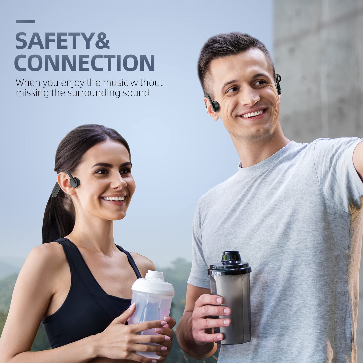 Foto 4 pulgar | Auriculares De Conducción Ósea Purerina Bluetooth 5.0 Inalámbricos - Venta Internacional.