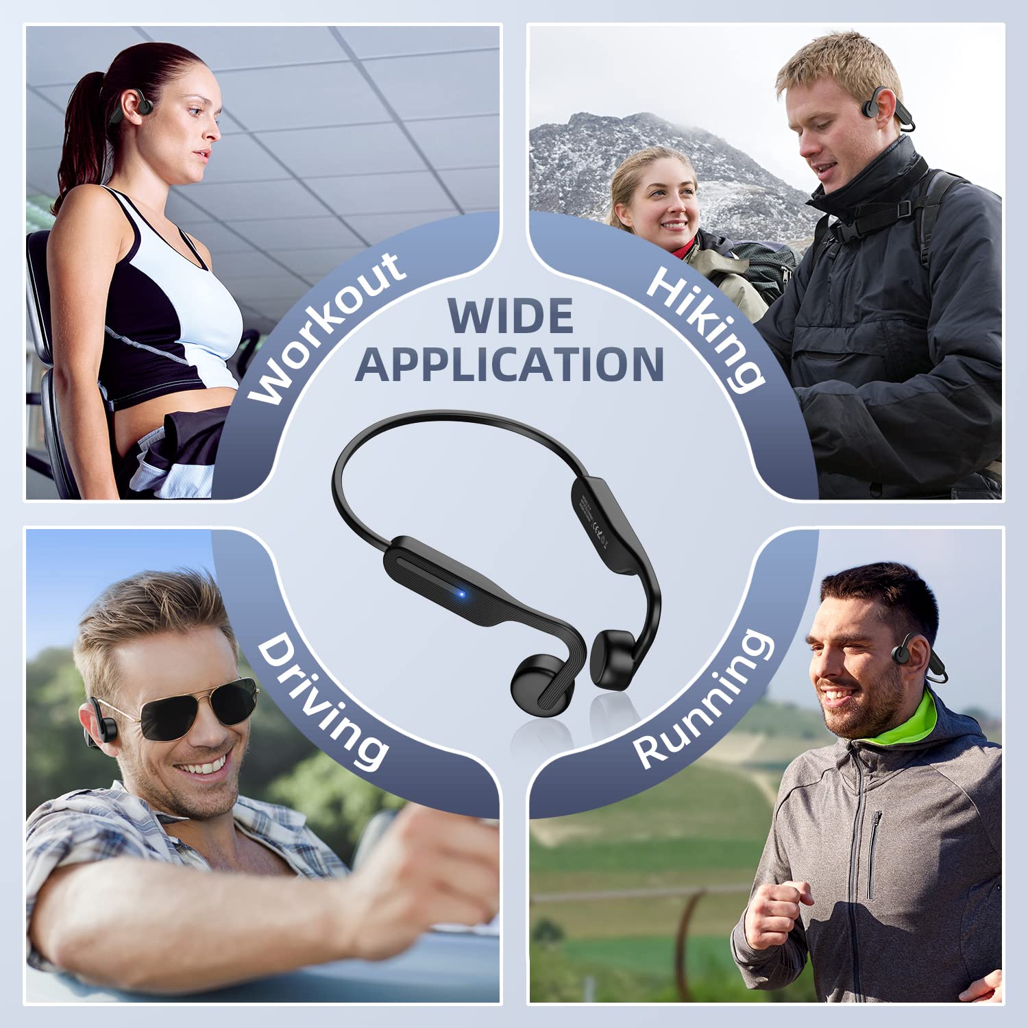 Foto 8 pulgar | Auriculares De Conducción Ósea Purerina Bluetooth 5.0 Inalámbricos - Venta Internacional.