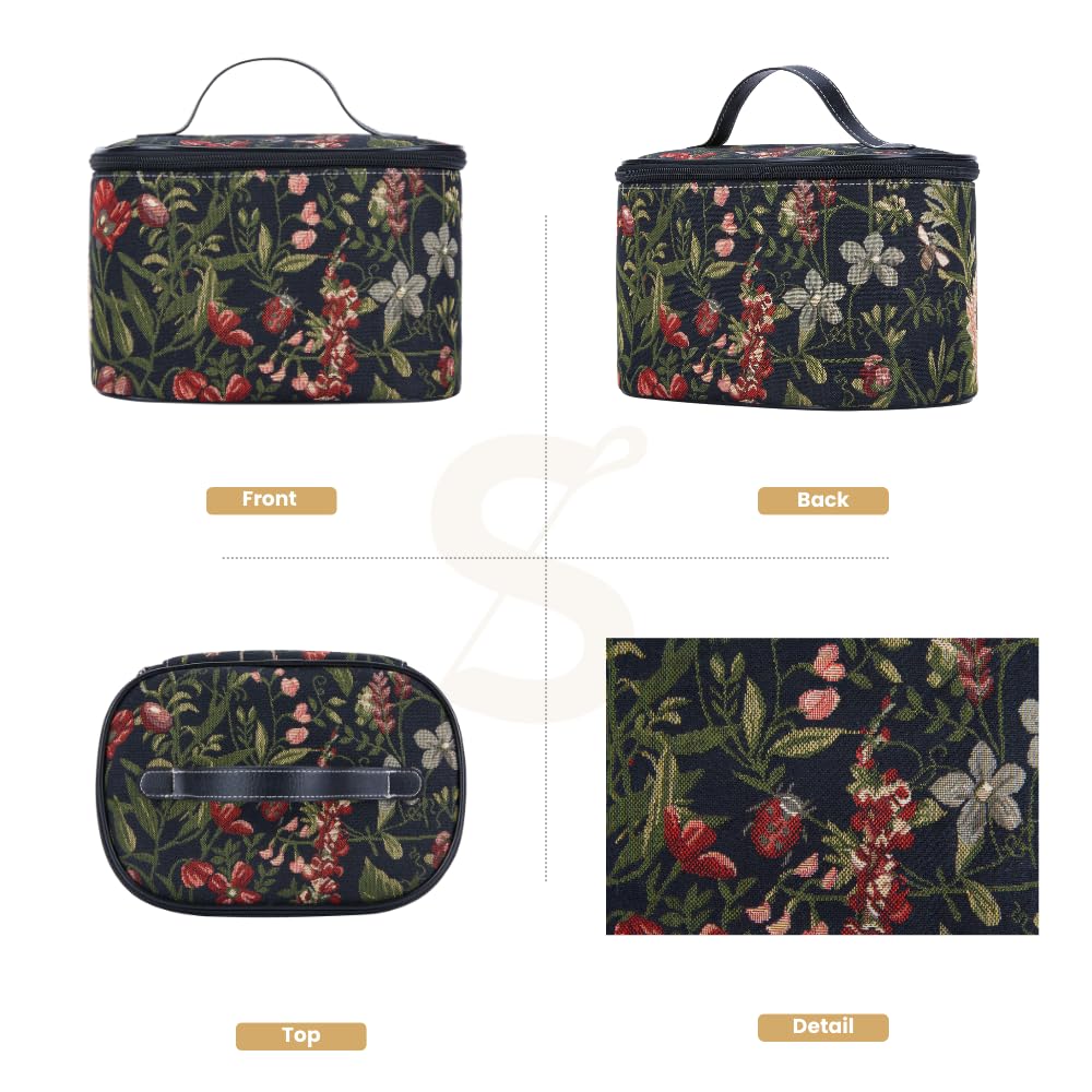 Foto 3 pulgar | Neceser Signare Morning Garden, Diseño Negro, Para Mujer - Venta Internacional.