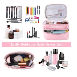 Foto 3 | Estuches De Maquillaje Bolsa Cosmetiquera Set 2 Belug, Rosa