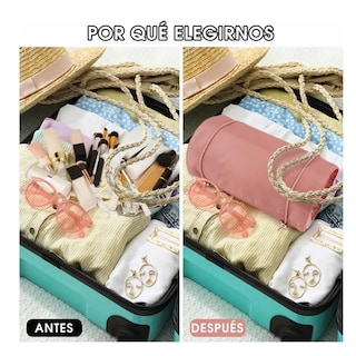 Foto 5 | Neceseres Cosmetiquera Belug Bolsa Organizador De Viaje Portátil Negro