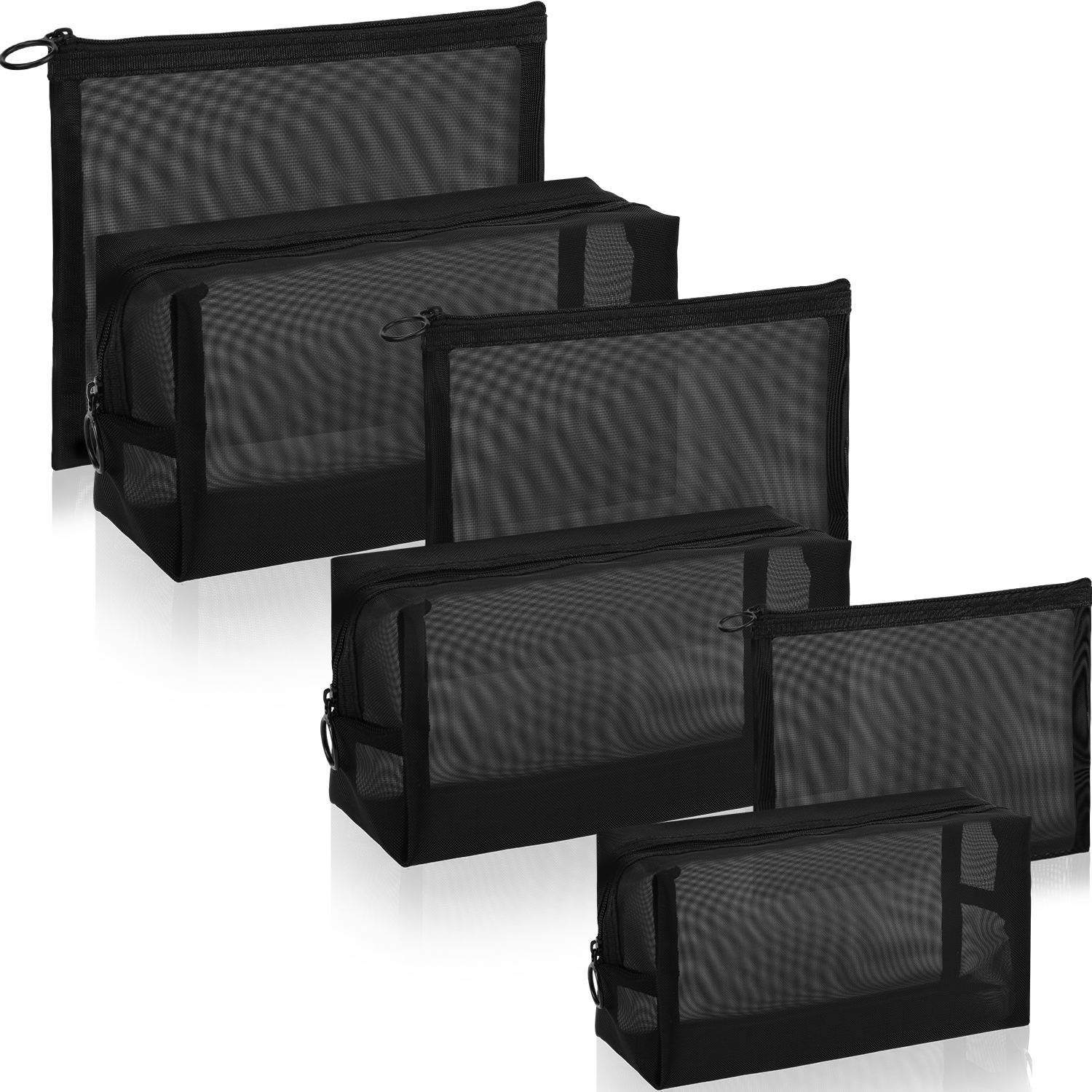 Foto 2 pulgar | Bolsas De Maquillaje De Malla Boao, 6 Piezas, Organizadoras De Viajes, Negras - Venta Internacional.