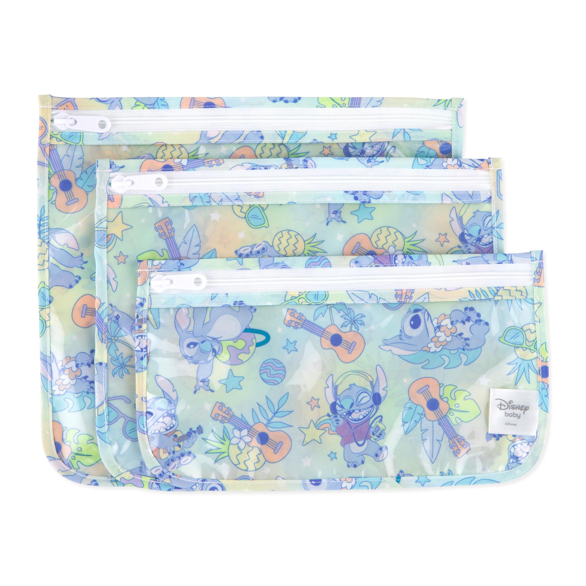 Foto 1 | Bolsa De Viaje Bumkins Disney Aloha Stitch Set, 3 Tamaños Tsa - Venta Internacional.
