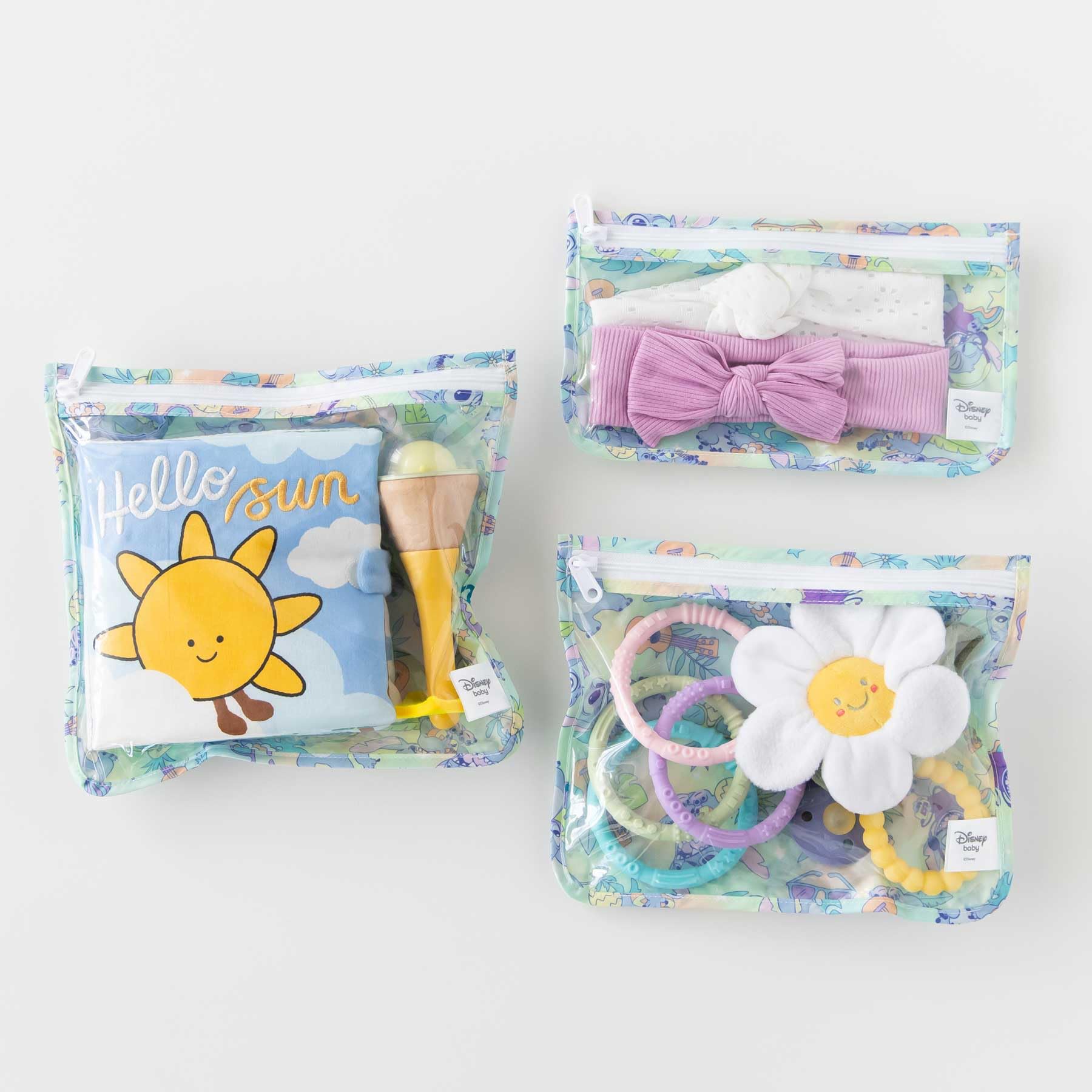 Foto 2 | Bolsa De Viaje Bumkins Disney Aloha Stitch Set, 3 Tamaños Tsa - Venta Internacional.