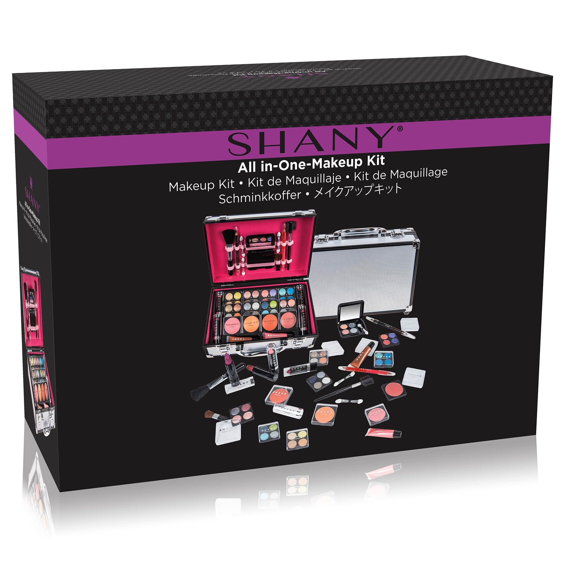 Foto 2 | Estuche De Maquillaje Shany Carry All Con Set De Maquillaje Profesional Plateado - Venta Internacional.