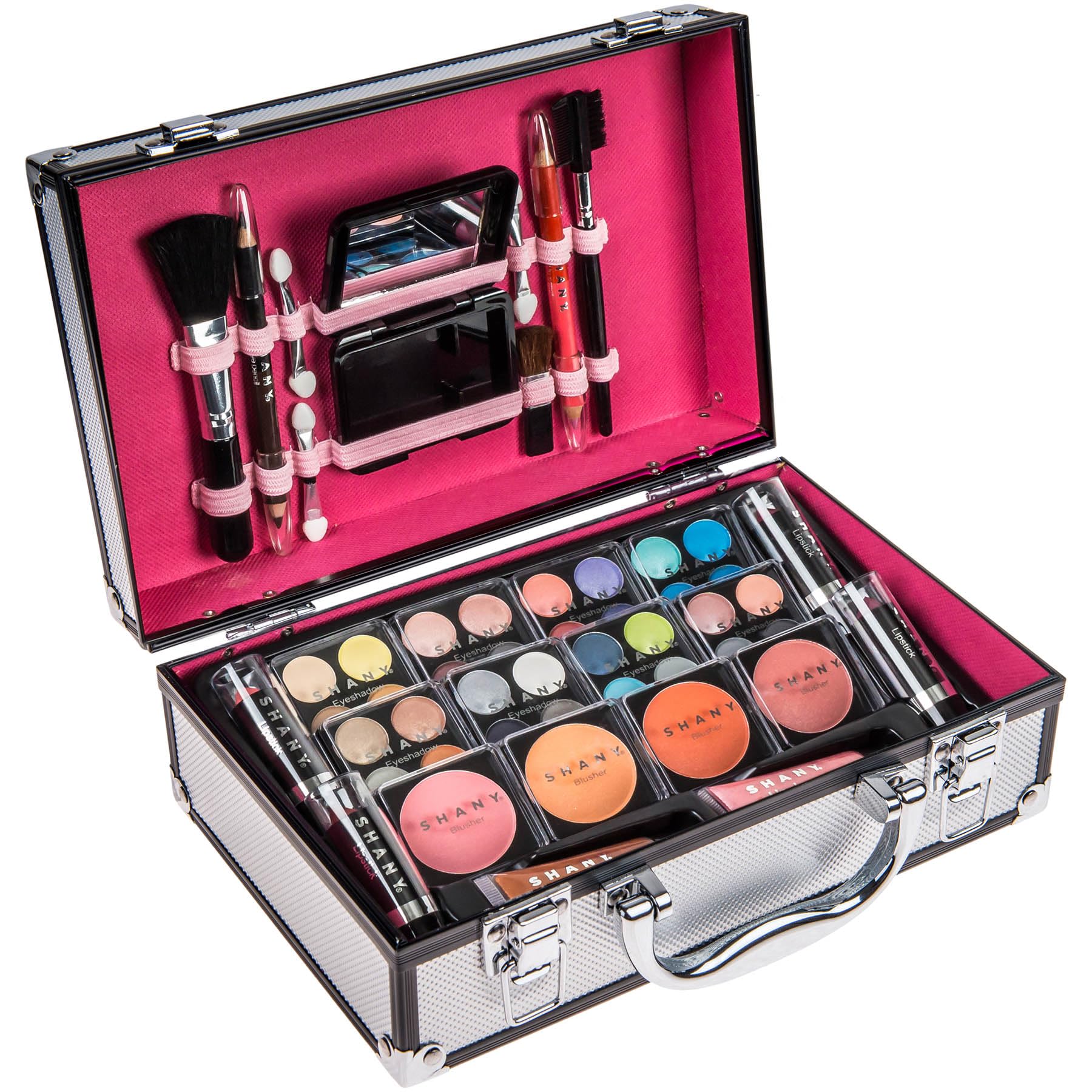 Foto 6 | Estuche De Maquillaje Shany Carry All Con Set De Maquillaje Profesional Plateado - Venta Internacional.