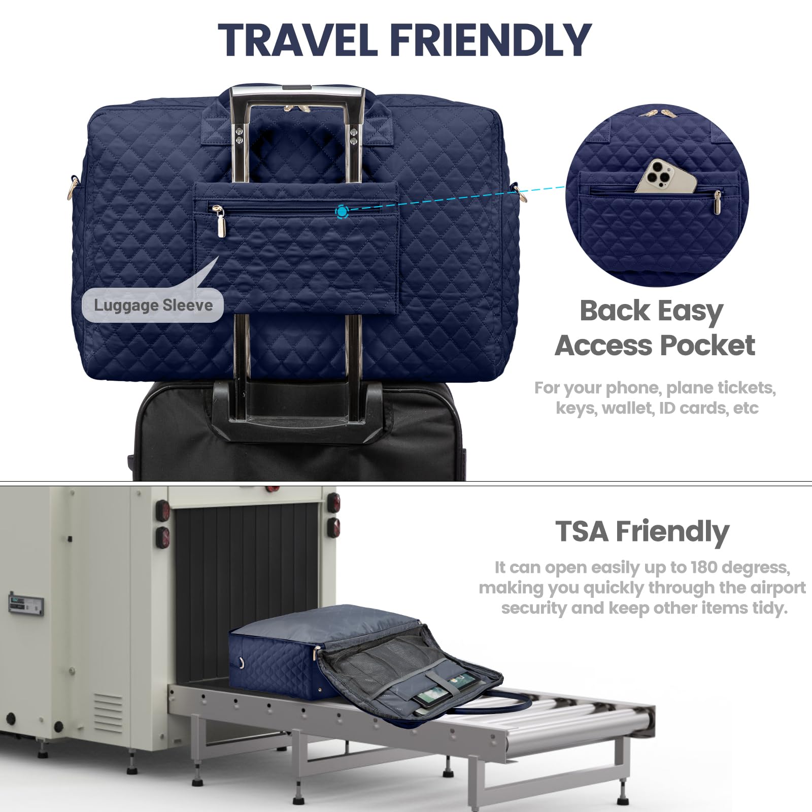 Foto 4 | Bolsa De Viaje Lovevook Weekender Para Mujer Con Neceser - Venta Internacional.