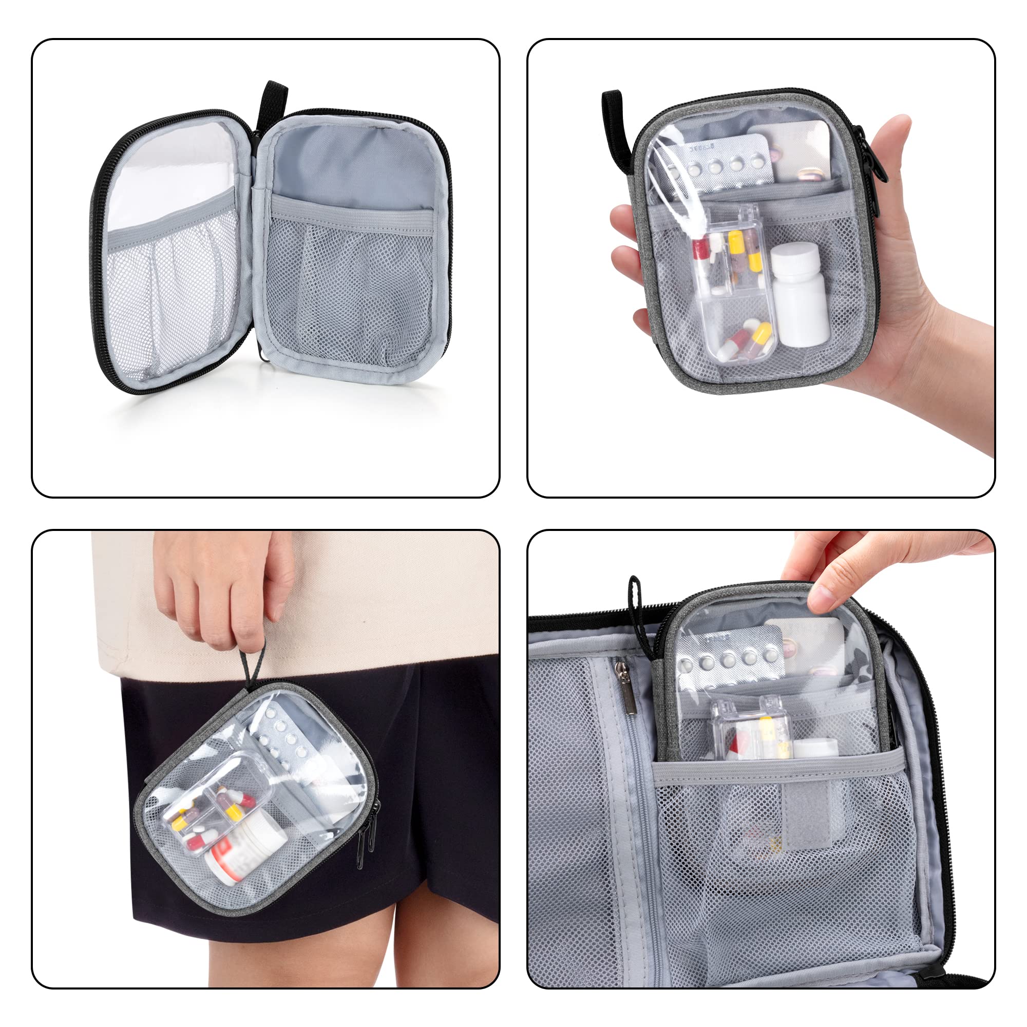 Foto 4 pulgar | Bolsa Organizadora Y De Almacenamiento De Medicamentos Trunab Vacía, Gris - Venta Internacional.