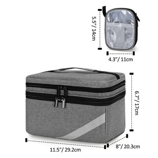 Foto 6 | Bolsa Organizadora Y De Almacenamiento De Medicamentos Trunab Vacía, Gris - Venta Internacional.