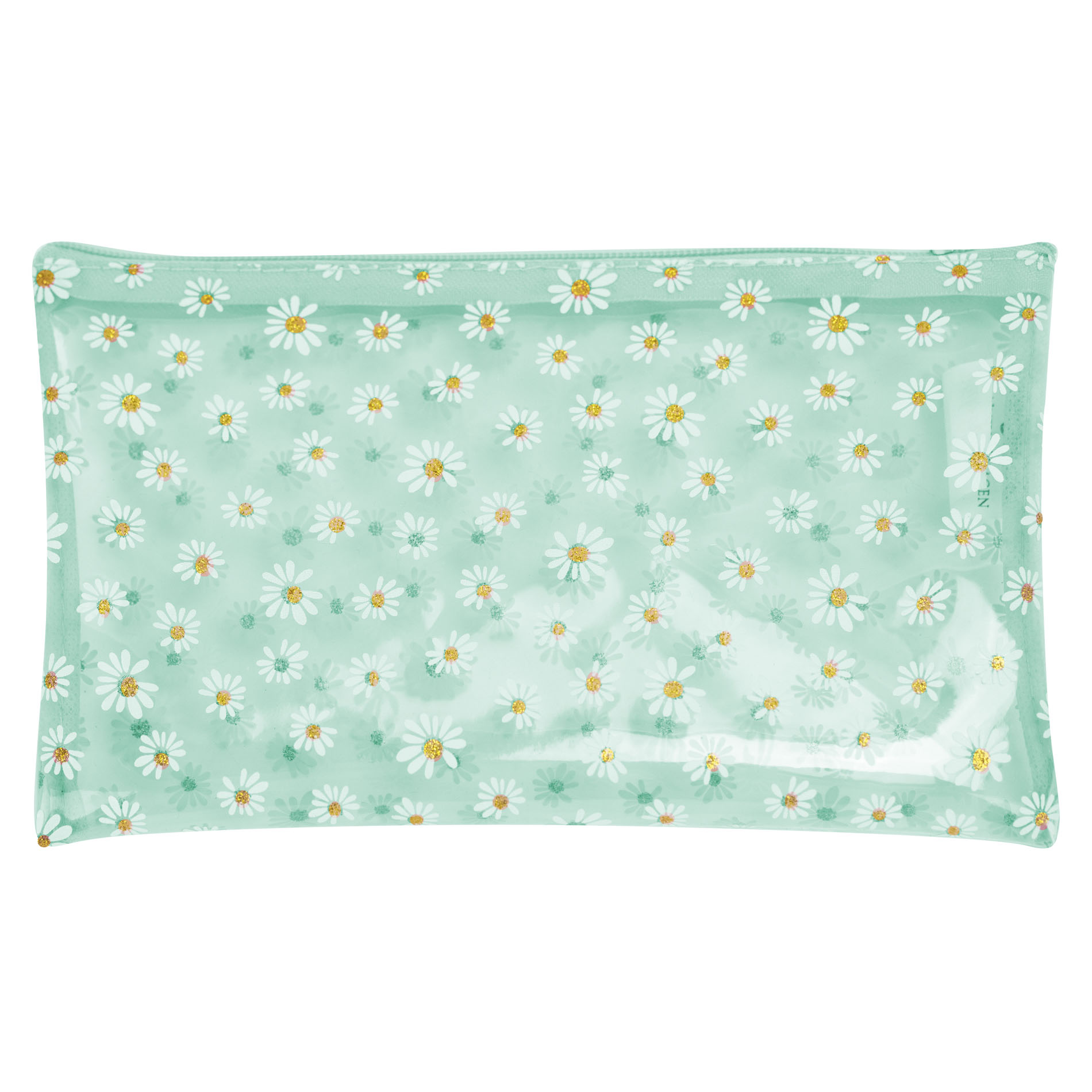 Cartuchera Para Dama Aqua Mica Margaritas Sintetico Layla Nueva Imagen