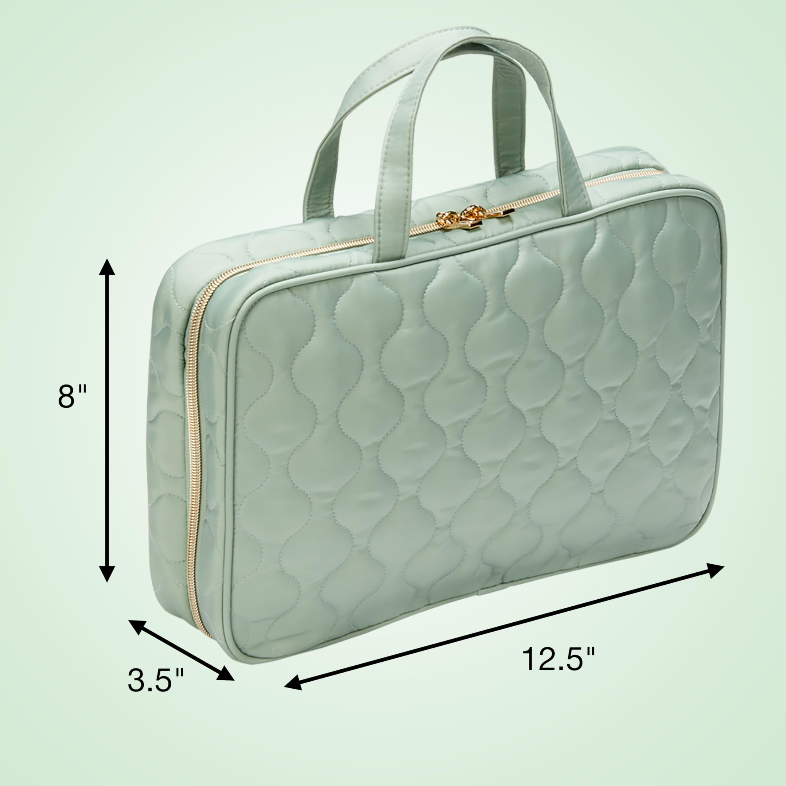 Foto 4 pulgar | Bolsa Organizadora De Maquillaje Conair Para Fines De Semana Y Artículos De Tocador, Color Verde - Venta Internacional.