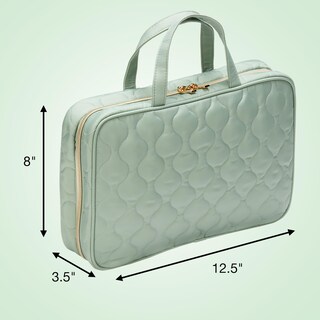 Foto 3 | Bolsa Organizadora De Maquillaje Conair Para Fines De Semana Y Artículos De Tocador, Color Verde - Venta Internacional.