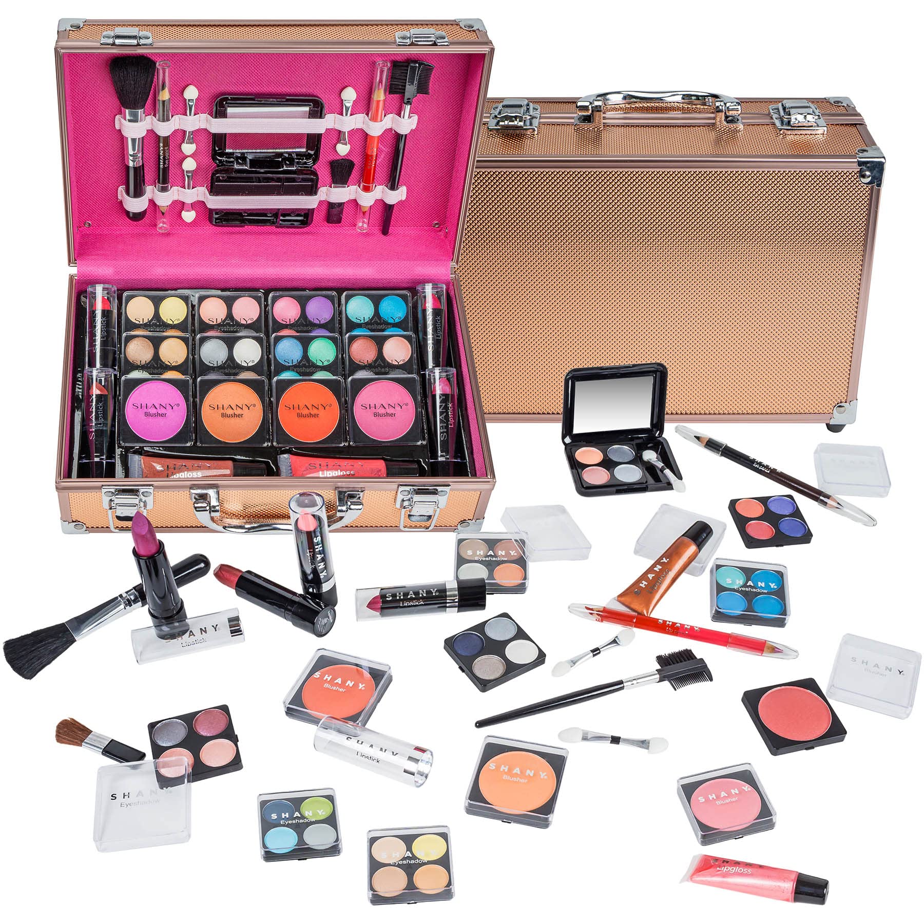 Foto 2 pulgar | Estuche De Maquillaje Shany Carry All Con Set De Maquillaje Profesional En Oro Rosa - Venta Internacional.