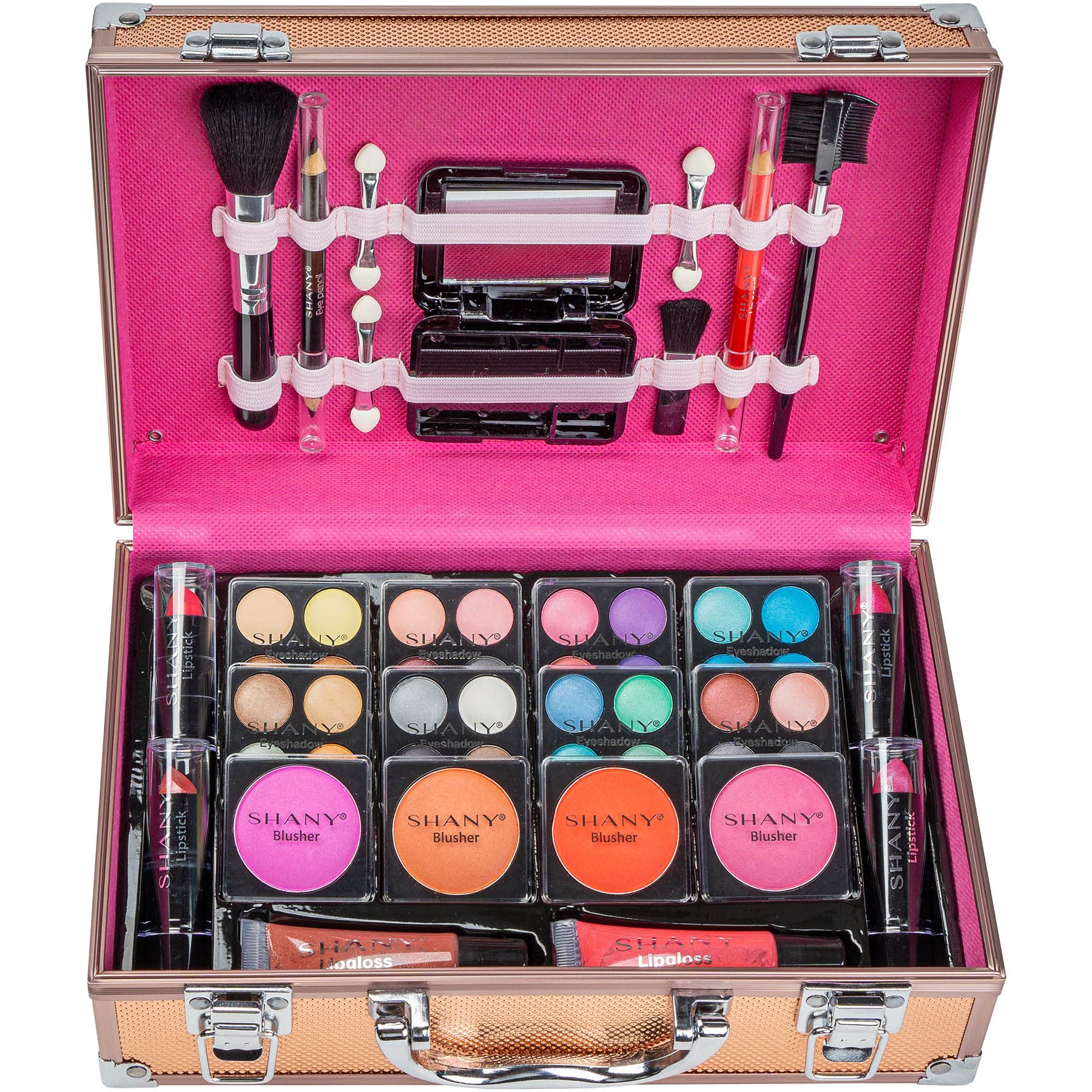 Foto 6 pulgar | Estuche De Maquillaje Shany Carry All Con Set De Maquillaje Profesional En Oro Rosa - Venta Internacional.