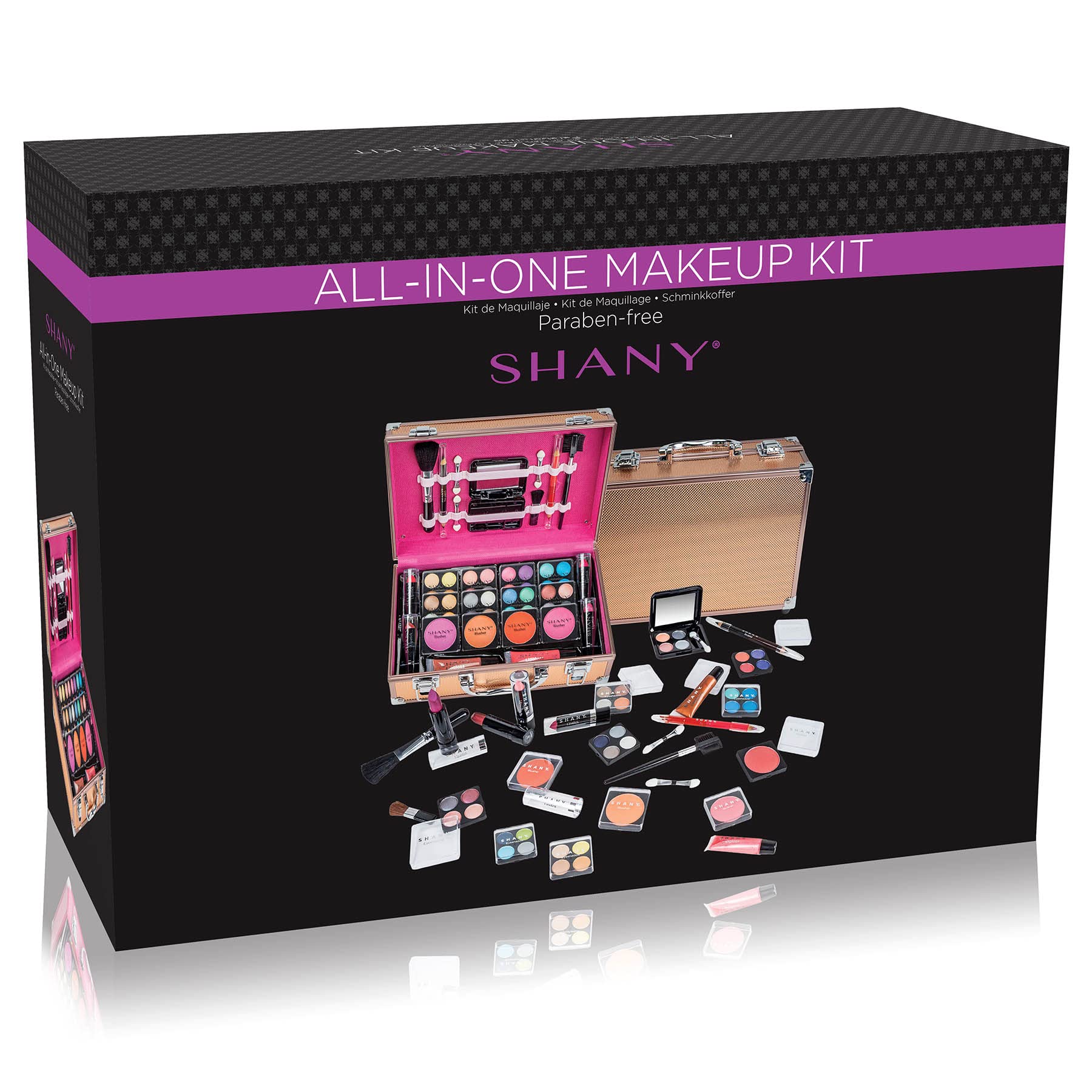 Foto 7 pulgar | Estuche De Maquillaje Shany Carry All Con Set De Maquillaje Profesional En Oro Rosa - Venta Internacional.