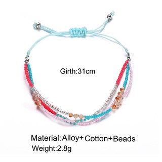 Foto 3 | Pulsera Huoguo Personality Bohemia Tejida A Mano Cuerda De Algodón - Venta Internacional.