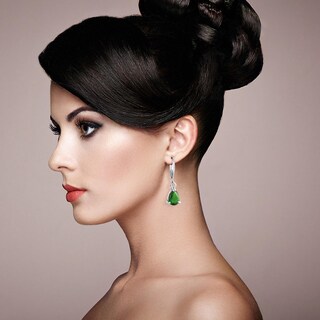 Foto 3 | Pendientes Huoguo Fashion Con Forma De Gota De Agua Con Forma De Diamante Colorido - Venta Internacional.